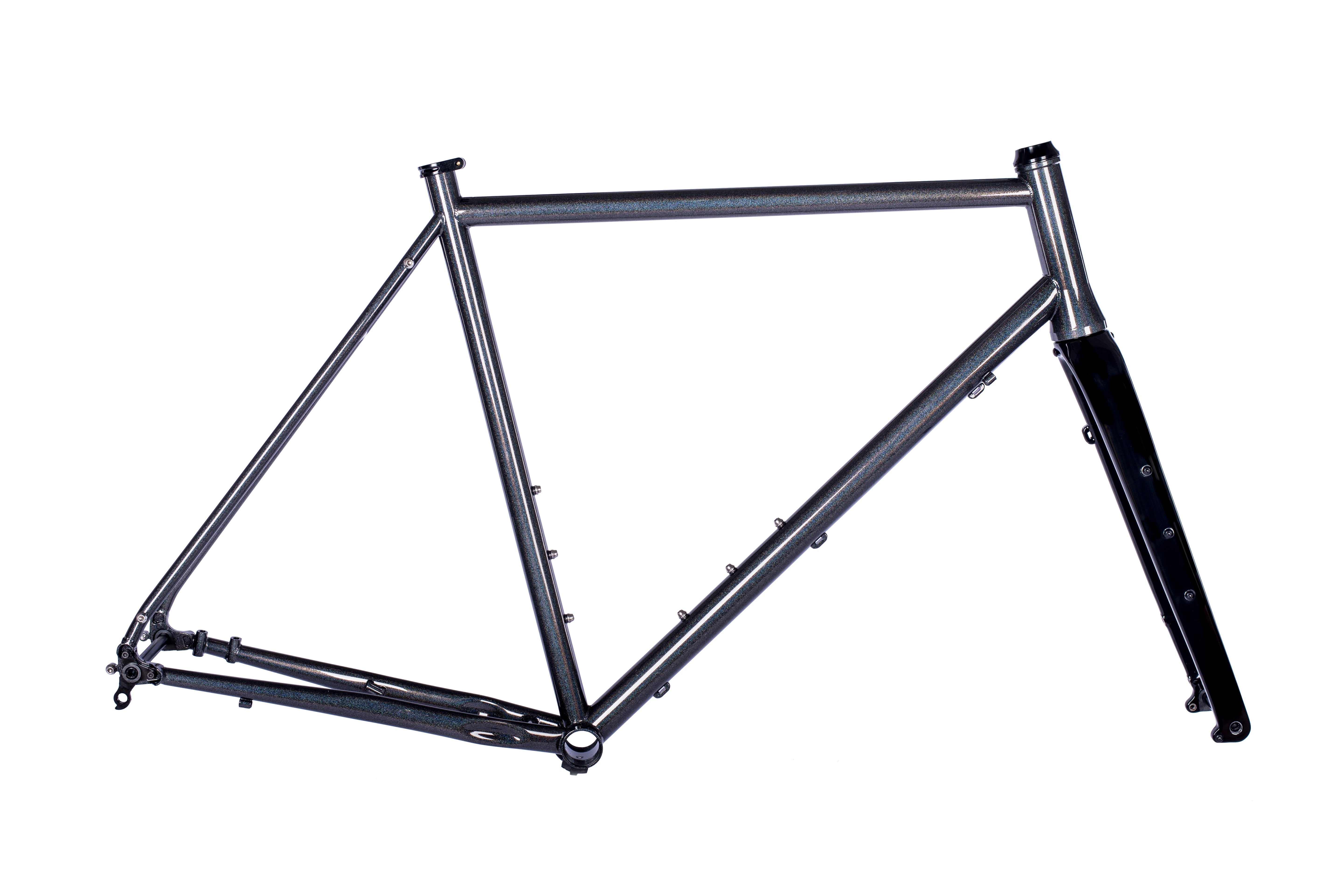 Just Bikes JB04 Gravel Stahl Rahmenset Carbon oder Stahl Gabel 12 Achsen Flat Mount Chamäleon