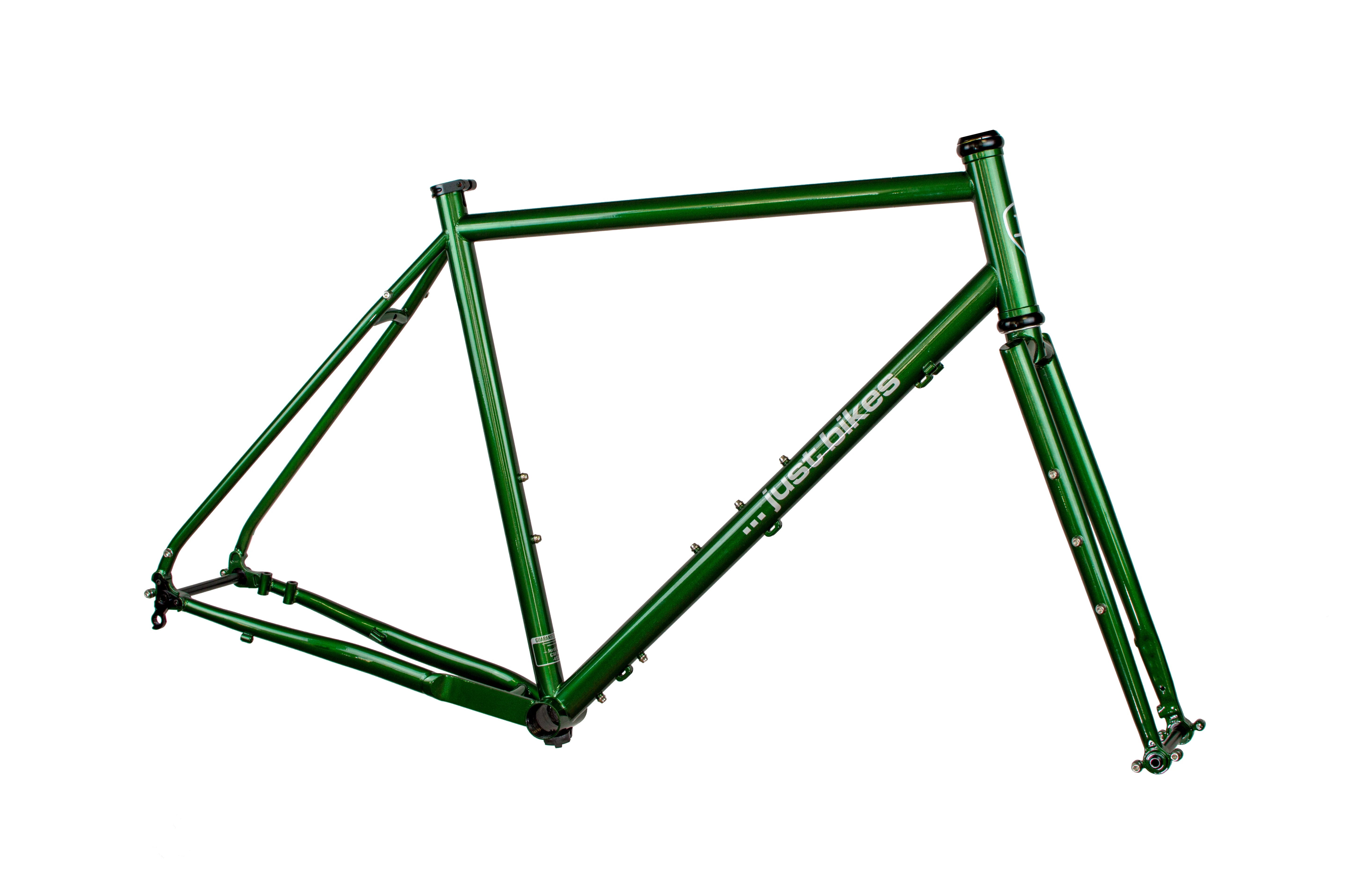 Just Bikes JB06 Gravel Steel Frameset Steel Fork 12 Axles Flat Mount CrMo British Racing Green