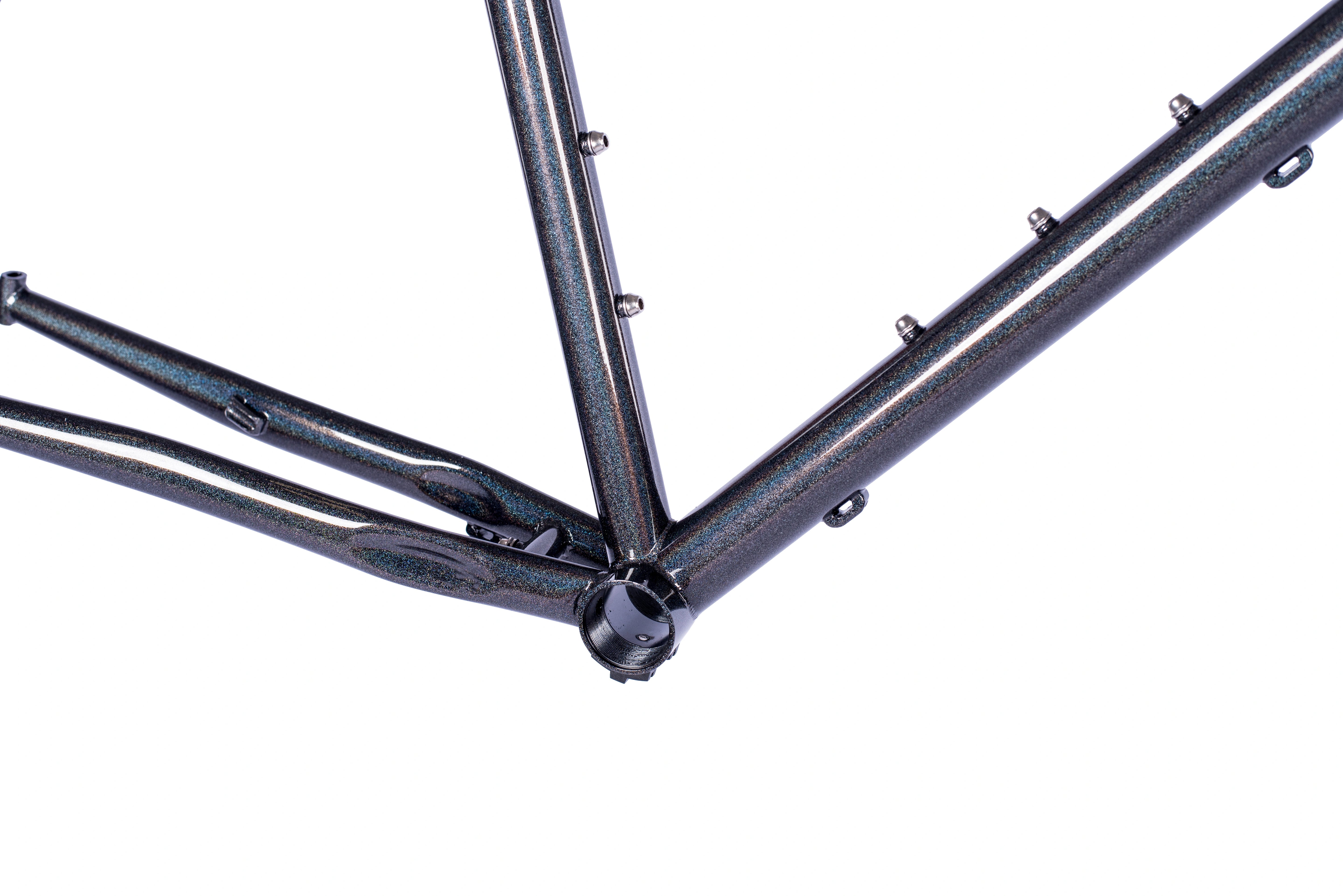 Just Bikes JB04 Gravel Stahl Rahmenset Carbon oder Stahl Gabel 12 Achsen Flat Mount Chamäleon