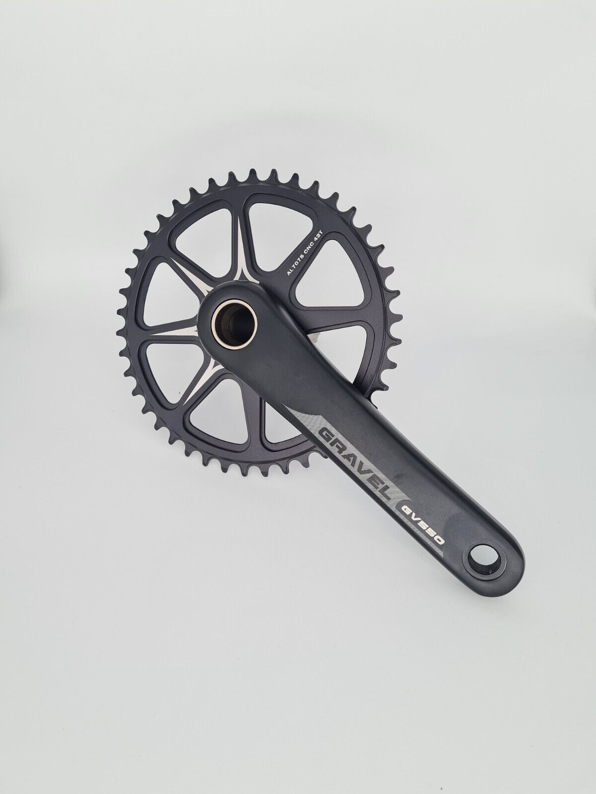 Gravel crankset GV 550 1x11-speed incl. bottom bracket BSA thread 172.5 mm aluminum
