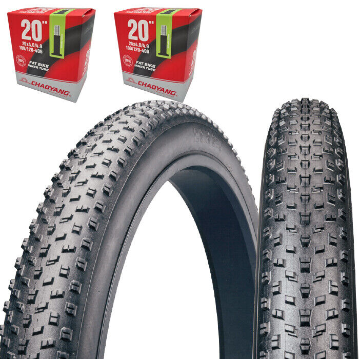 2 x Chaoyang Fatbike Reifen Big Daddy 20x4.0 100-406 inkl. Schläuche Drahtreifen