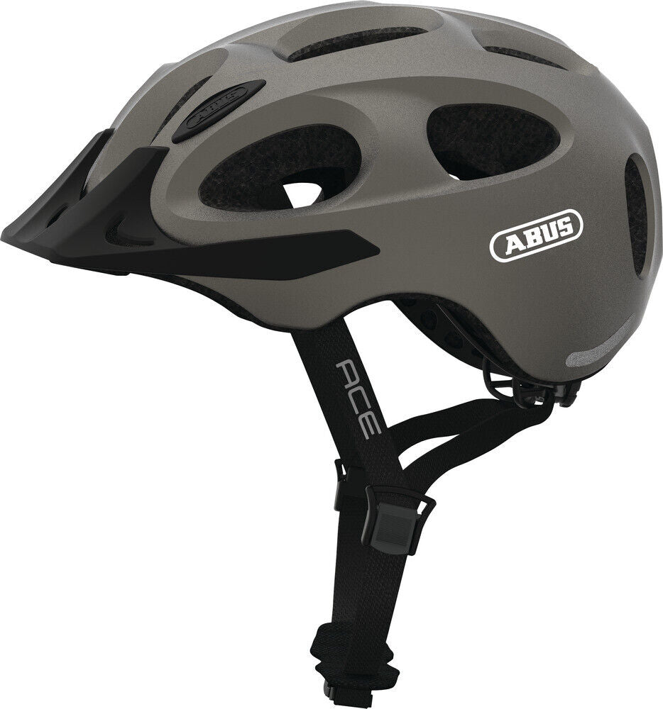 ABUS bicycle helmet Youn-I ACE metallic silver trekking helmet, e-bike helmet NEW