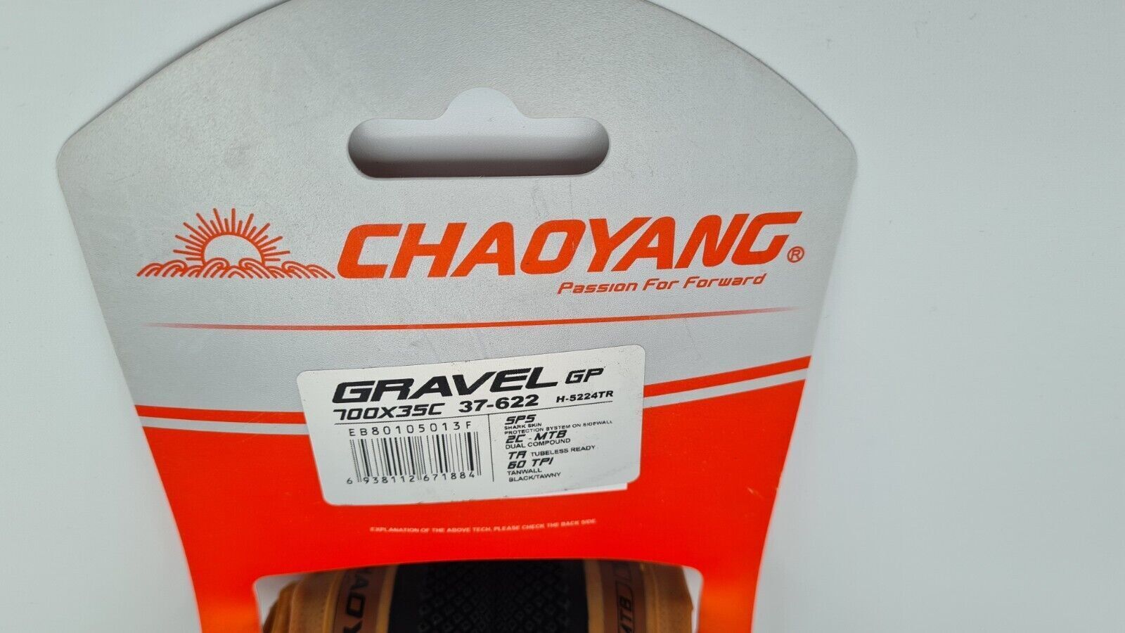 2 Stk. Chaoyang Gravel GP Reifen Tanwall Tubeless Ready Dual Comp 37-622 700x35C