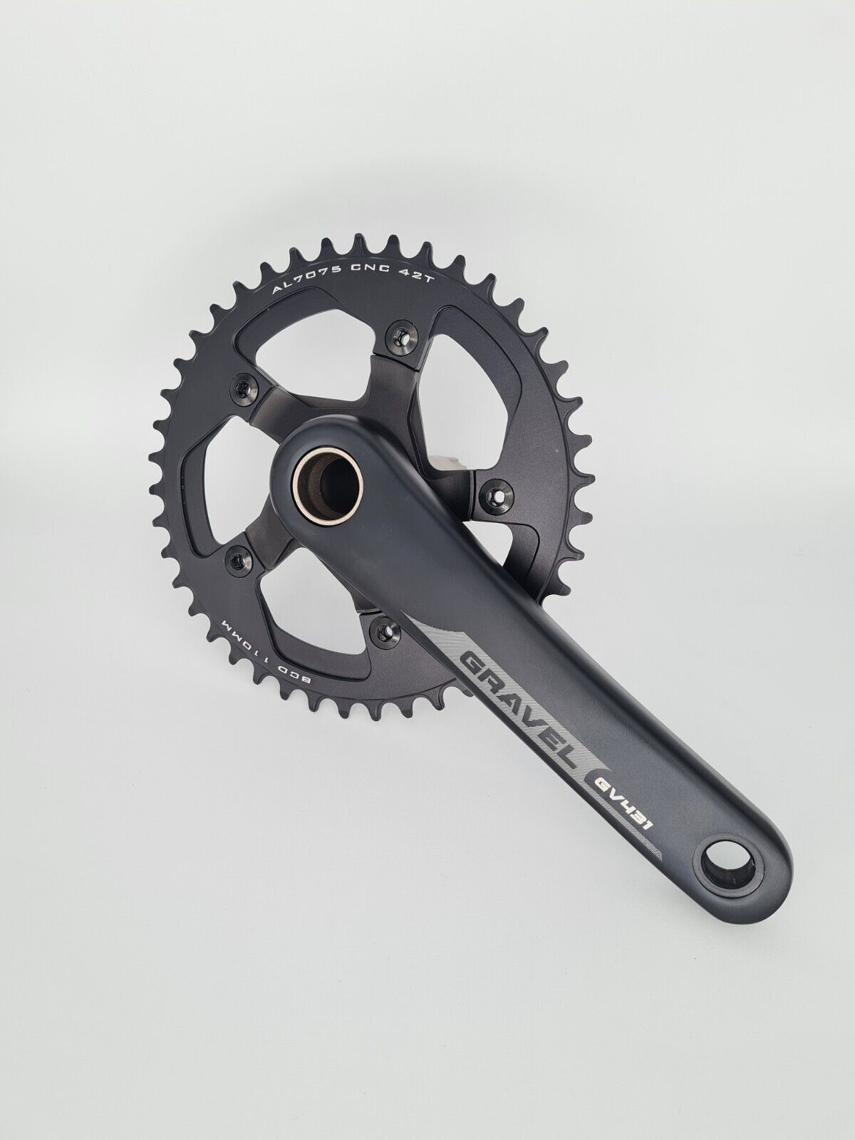 Gravel crankset GV 431 1x11-speed incl. bottom bracket BSA thread 172.5 mm aluminum