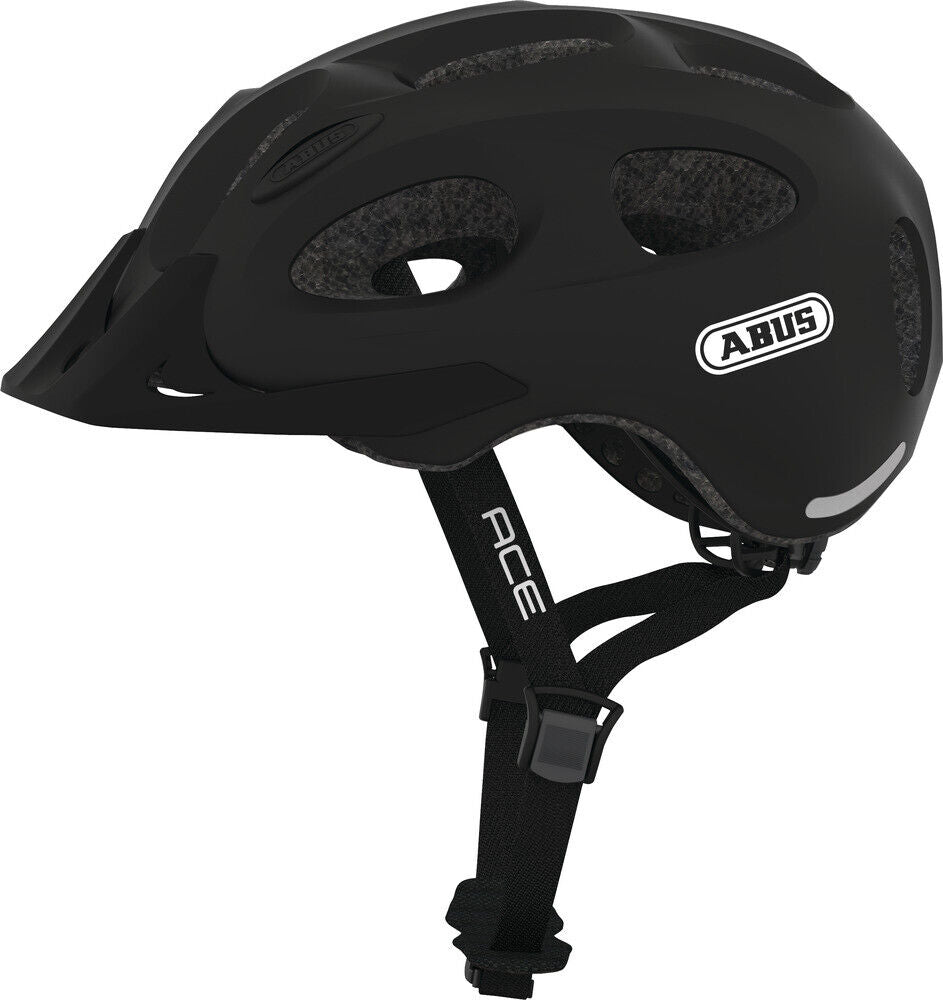 ABUS bicycle helmet Youn-I ACE velvet black trekking helmet, e-bike helmet, city helmet NEW