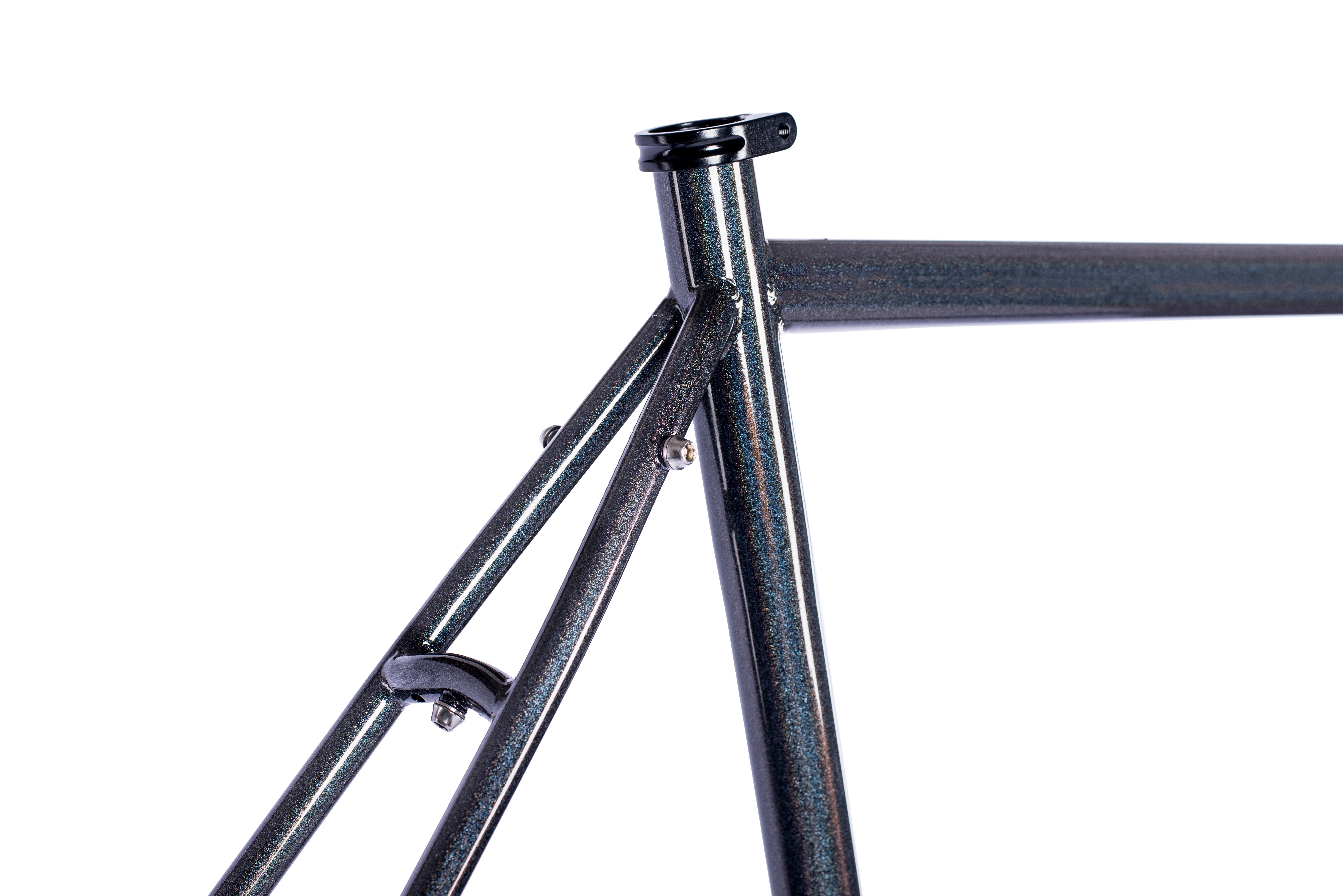 Just Bikes JB04 Gravel Stahl Rahmenset Carbon oder Stahl Gabel 12 Achsen Flat Mount Chamäleon