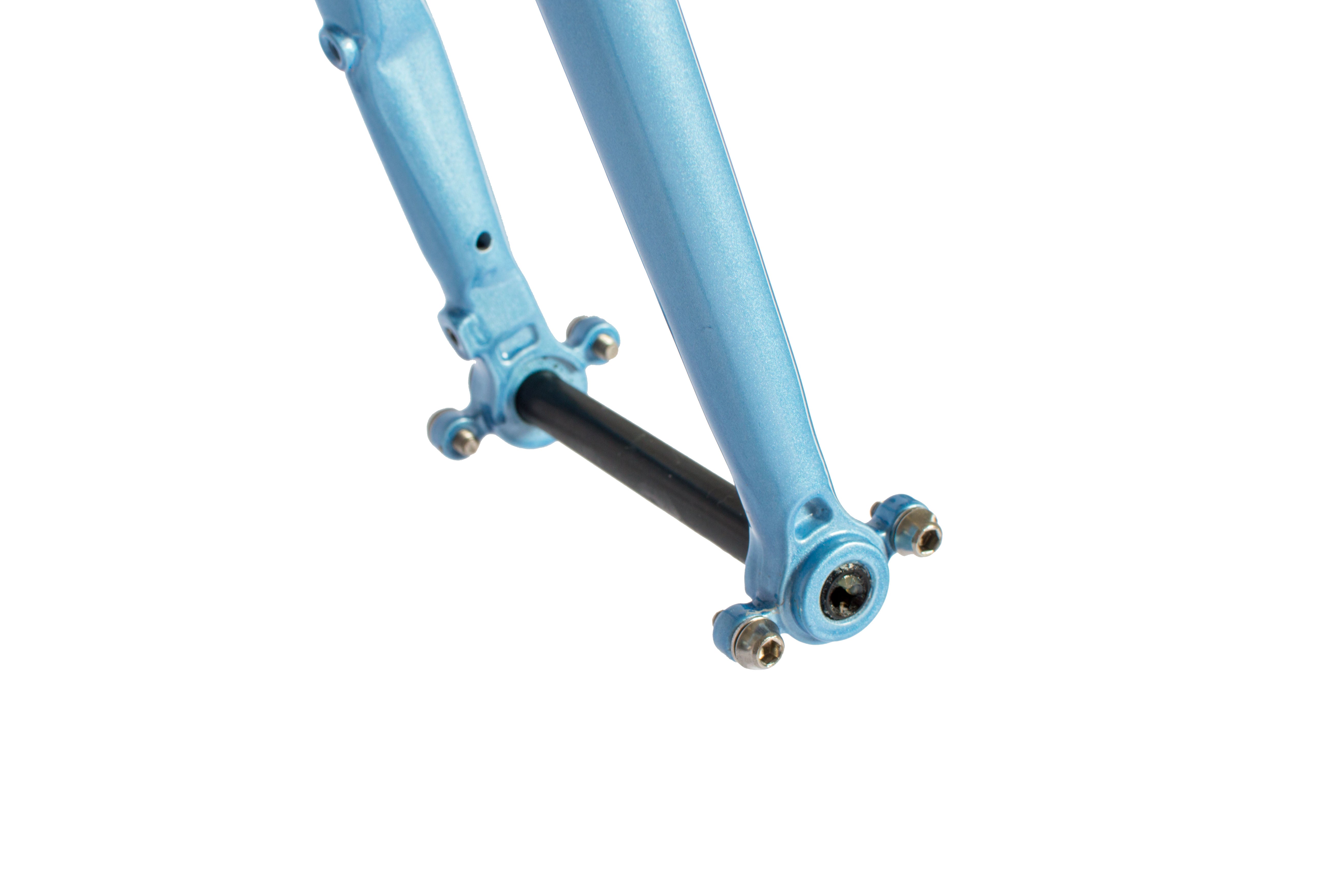 Just Bikes JB06 Gravel Stahl Rahmenset Stahl Gabel 12 Achsen Flat Mount CrMo Sky Blue Shiny