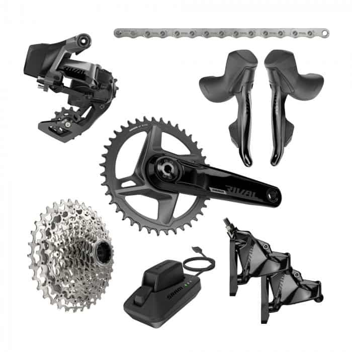 Sram Rival XPLR AXS Gravel Groupset 1x12 Wide DUB hydraulic disc brake