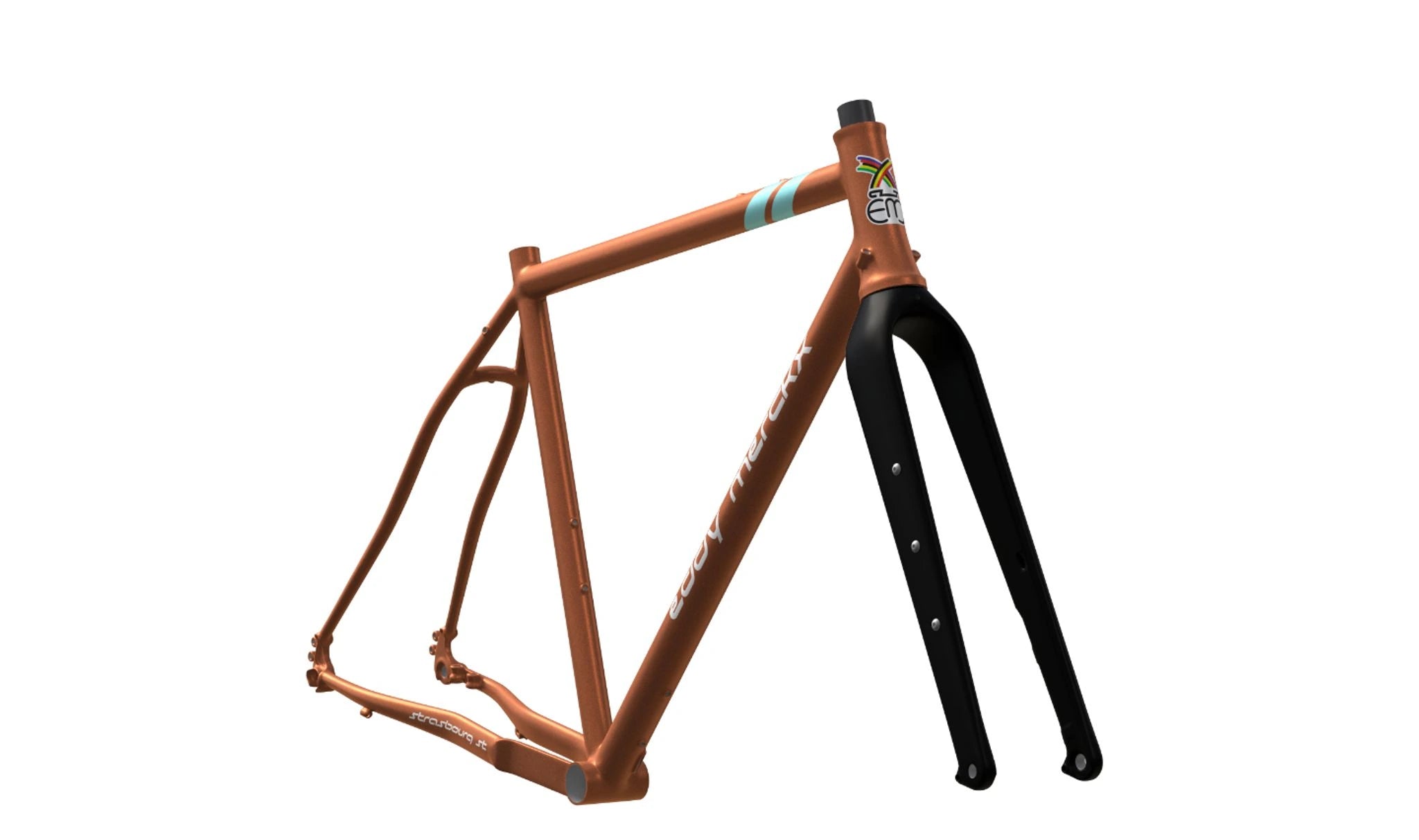 Eddy Merckx Strasbourg ST Stahl Gravel Rahmenset Carbon Gabel