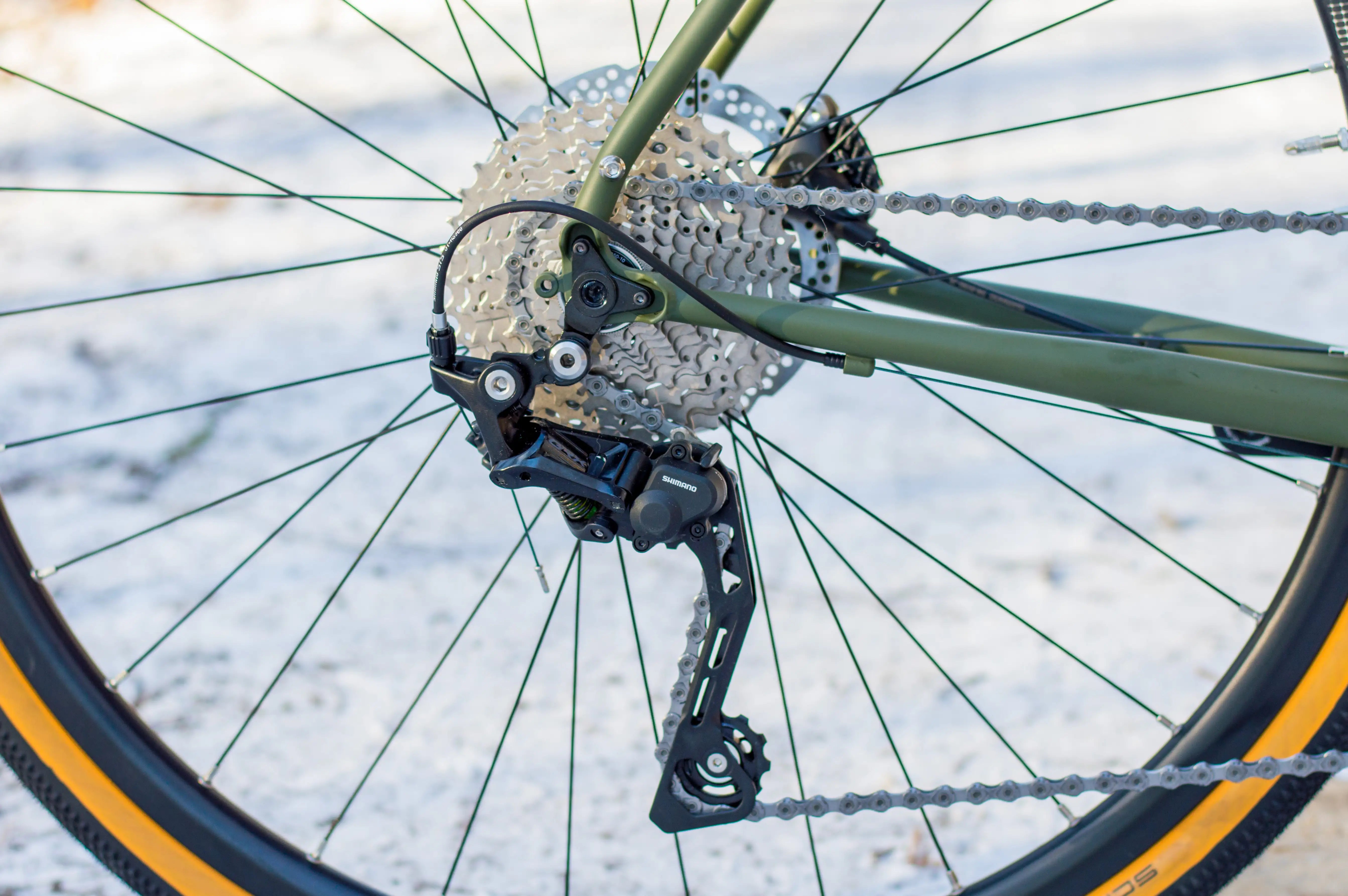 JUST BIKES JB04 GRAVEL BIKE WITH SHIMANO GRX-RX400 2x10 OLIVE GREEN