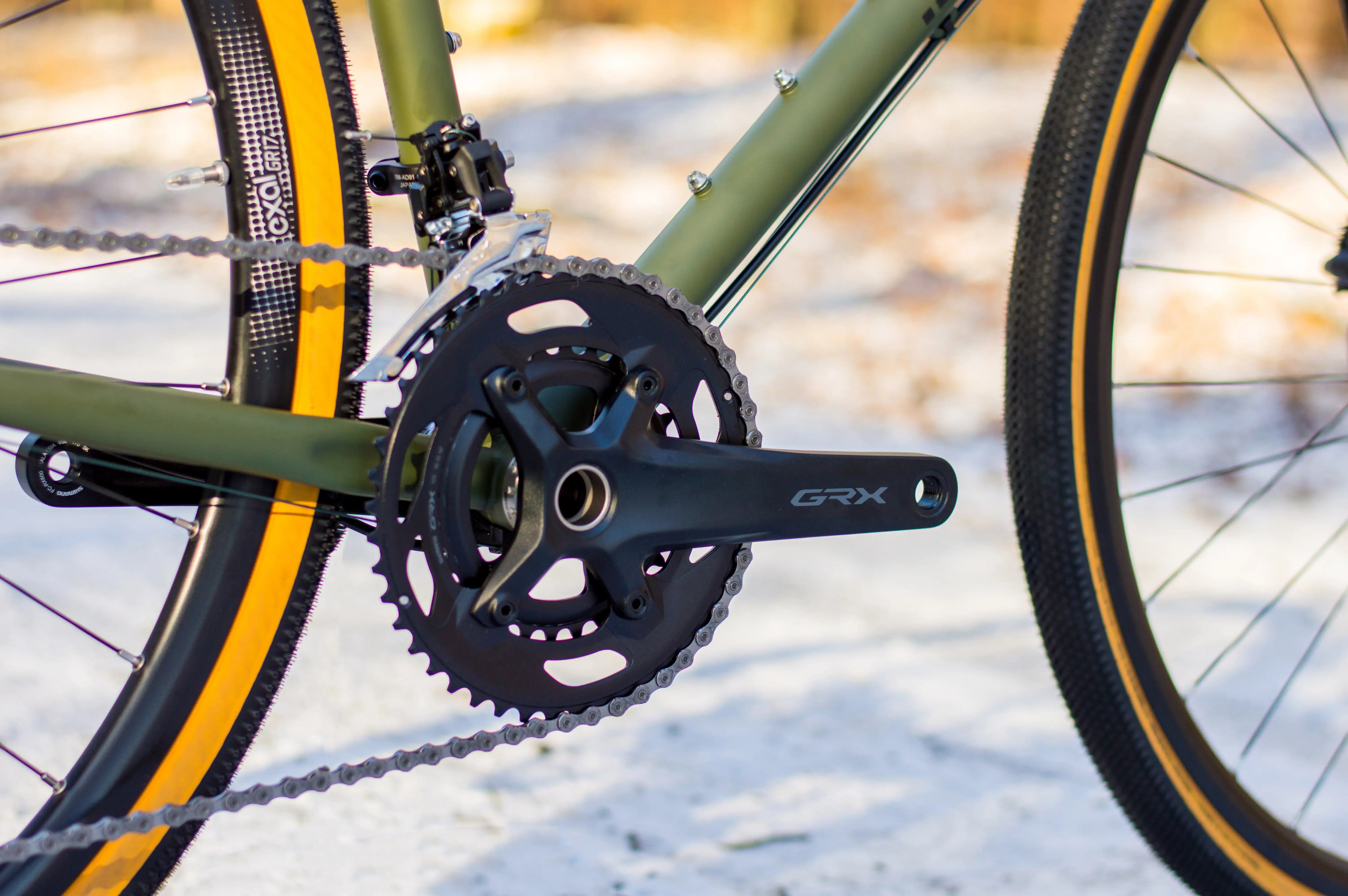 JUST BIKES JB04 GRAVEL BIKE WITH SHIMANO GRX-RX400 2x10 OLIVE GREEN