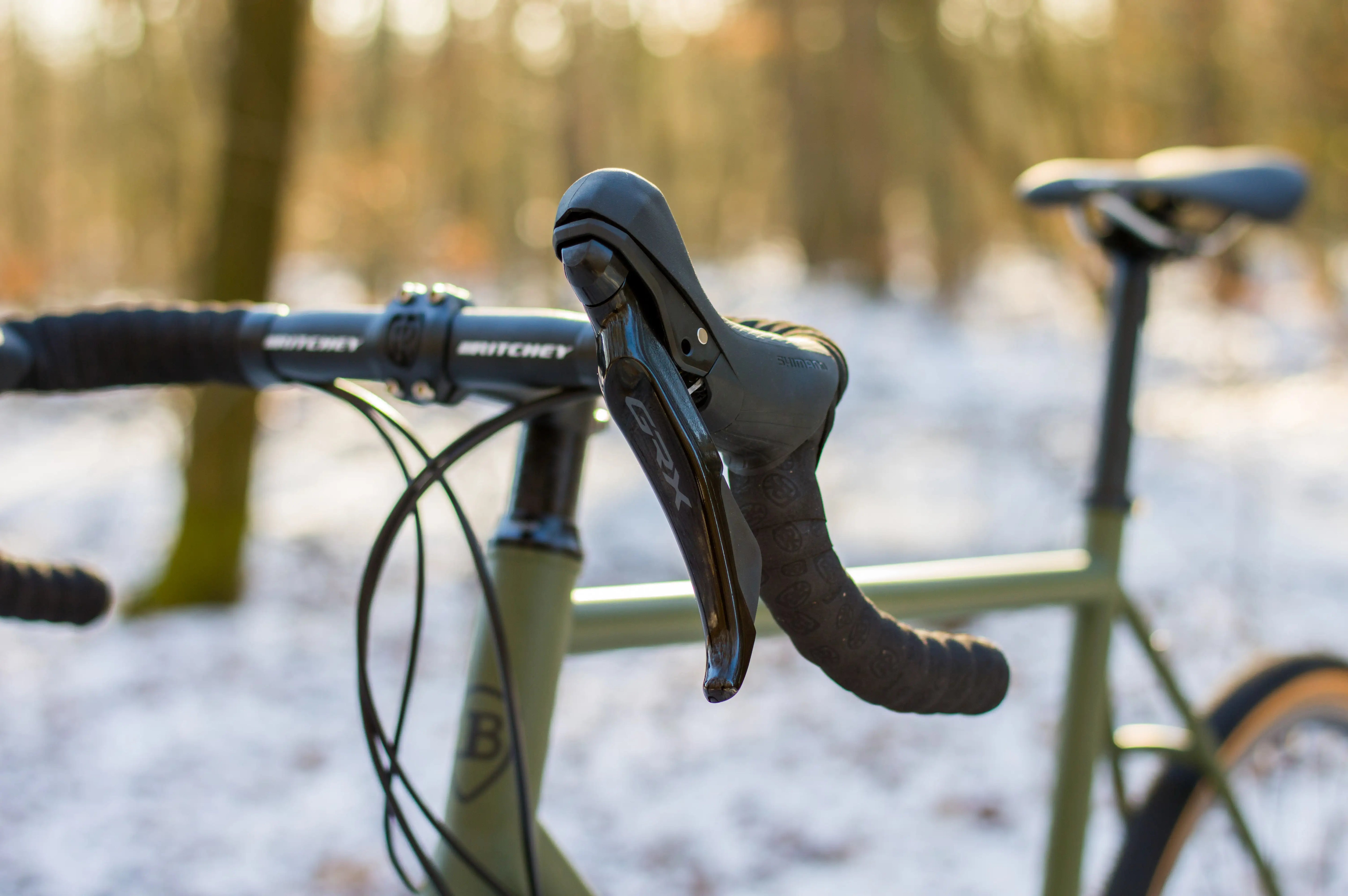 JUST BIKES JB04 GRAVEL BIKE WITH SHIMANO GRX-RX400 2x10 OLIVE GREEN