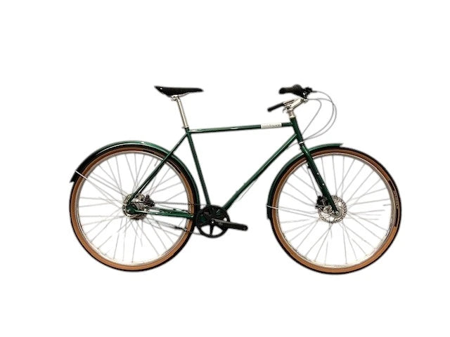 Mariluz Urban- Citybike Riemenantrieb Gates Nexus 7-Gang Scheibenbremse British Racing Green