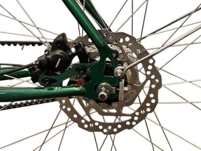 Mariluz Urban- Citybike Riemenantrieb Gates Nexus 7-Gang Scheibenbremse British Racing Green