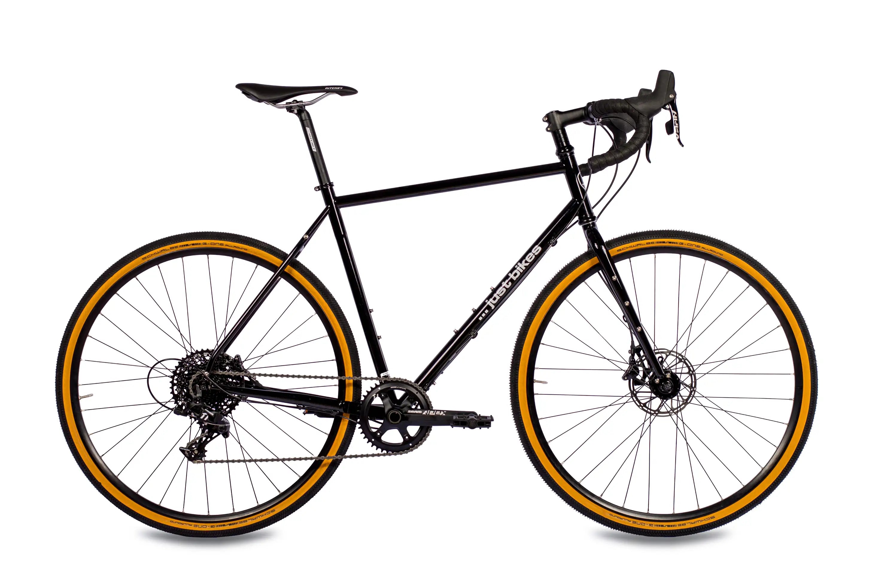 Gravel bike Just Bikes JB02 steel fork with Sram Apex