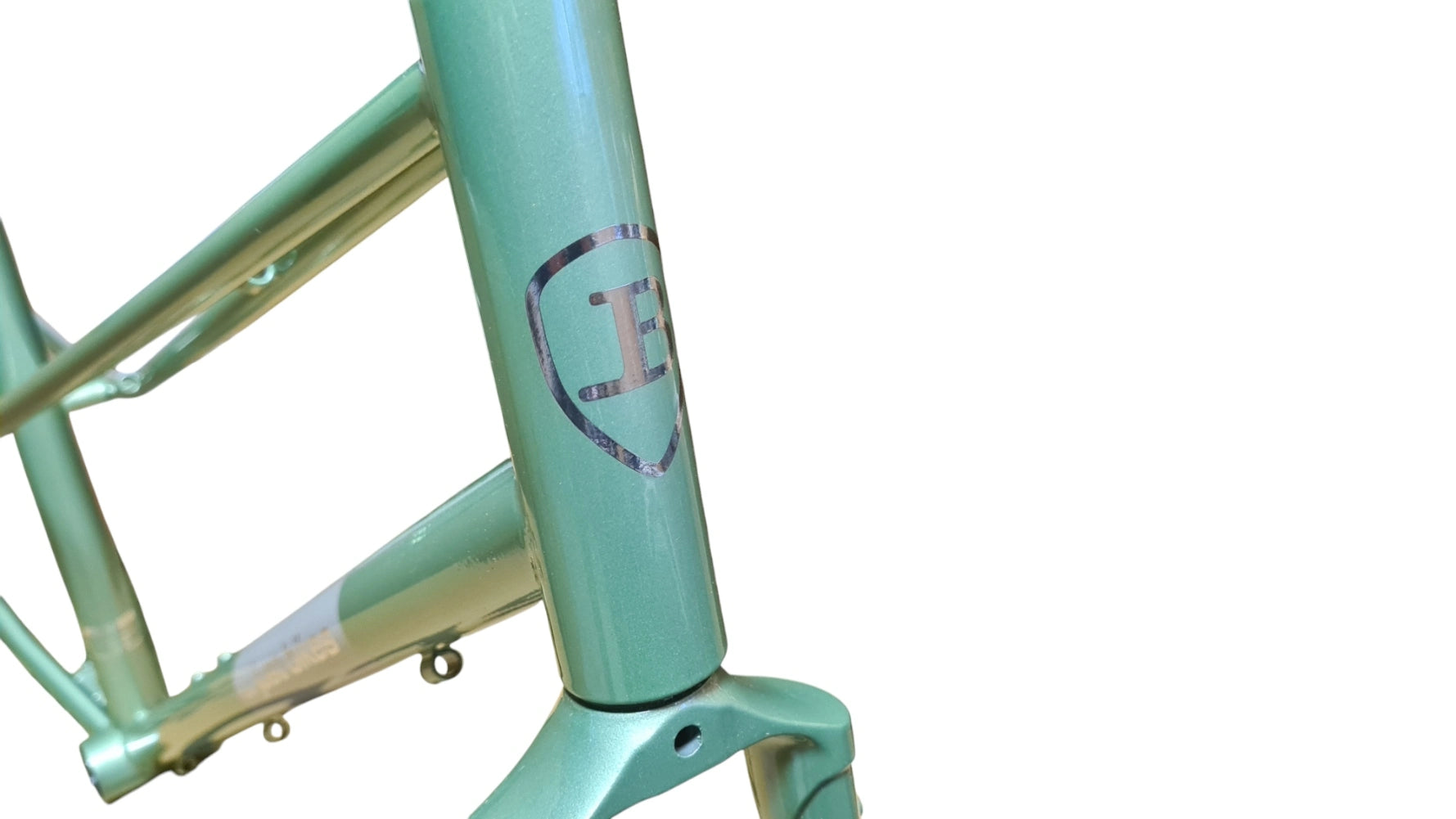 Just Bikes JB07 Mixte Steel Frameset Olive Green Glossy Retro City Allrounder
