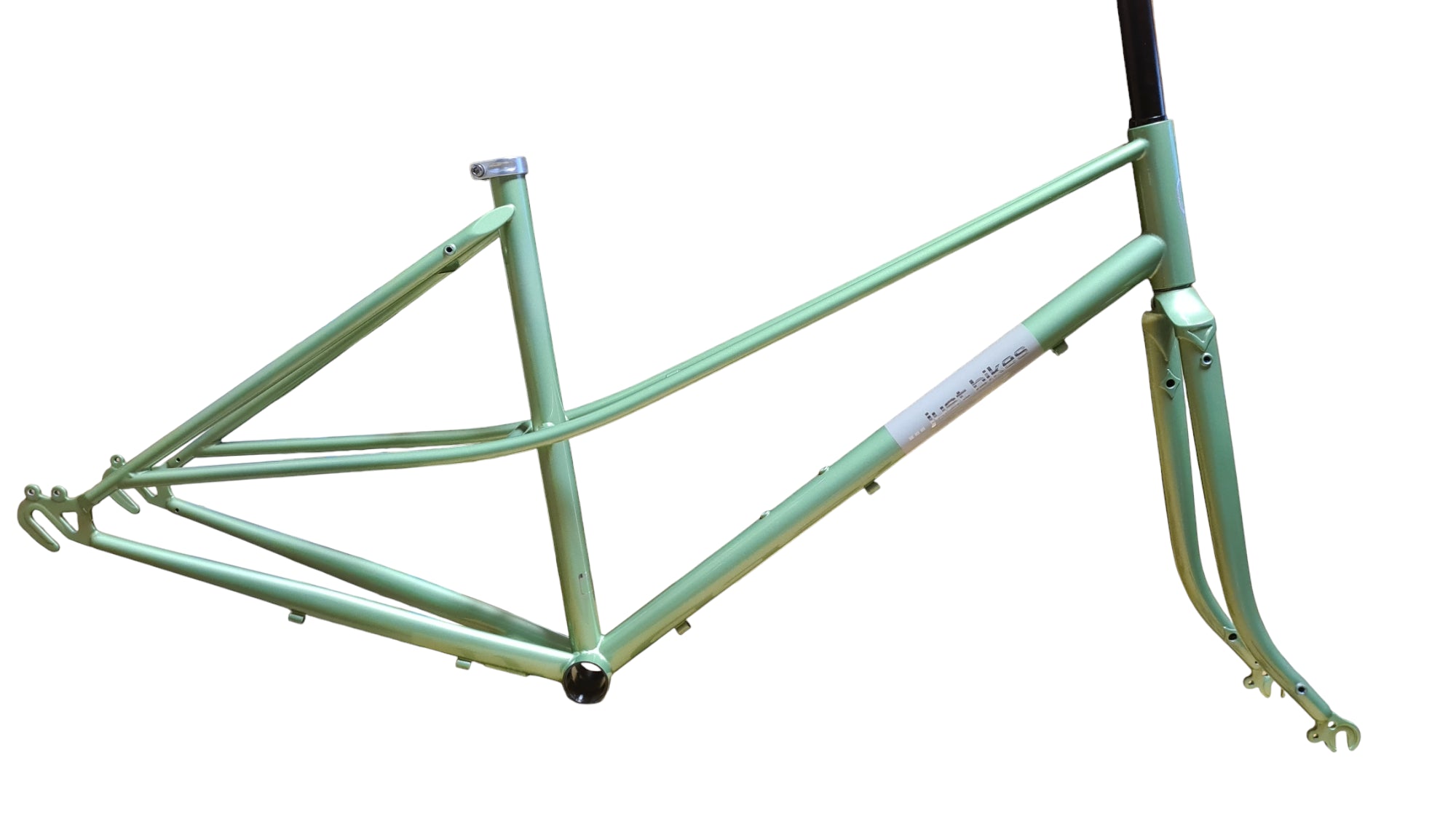Just Bikes JB07 Mixte Steel Frameset Olive Green Glossy Retro City Allrounder