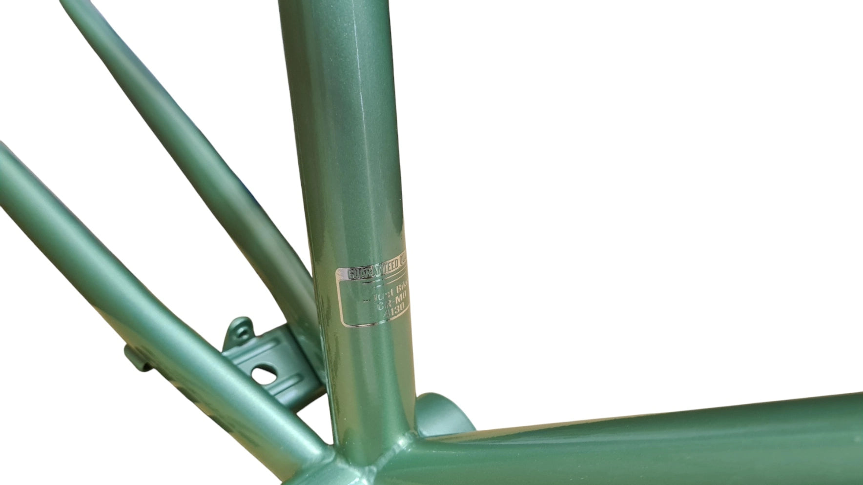 Just Bikes JB07 Mixte Steel Frameset Olive Green Glossy Retro City Allrounder