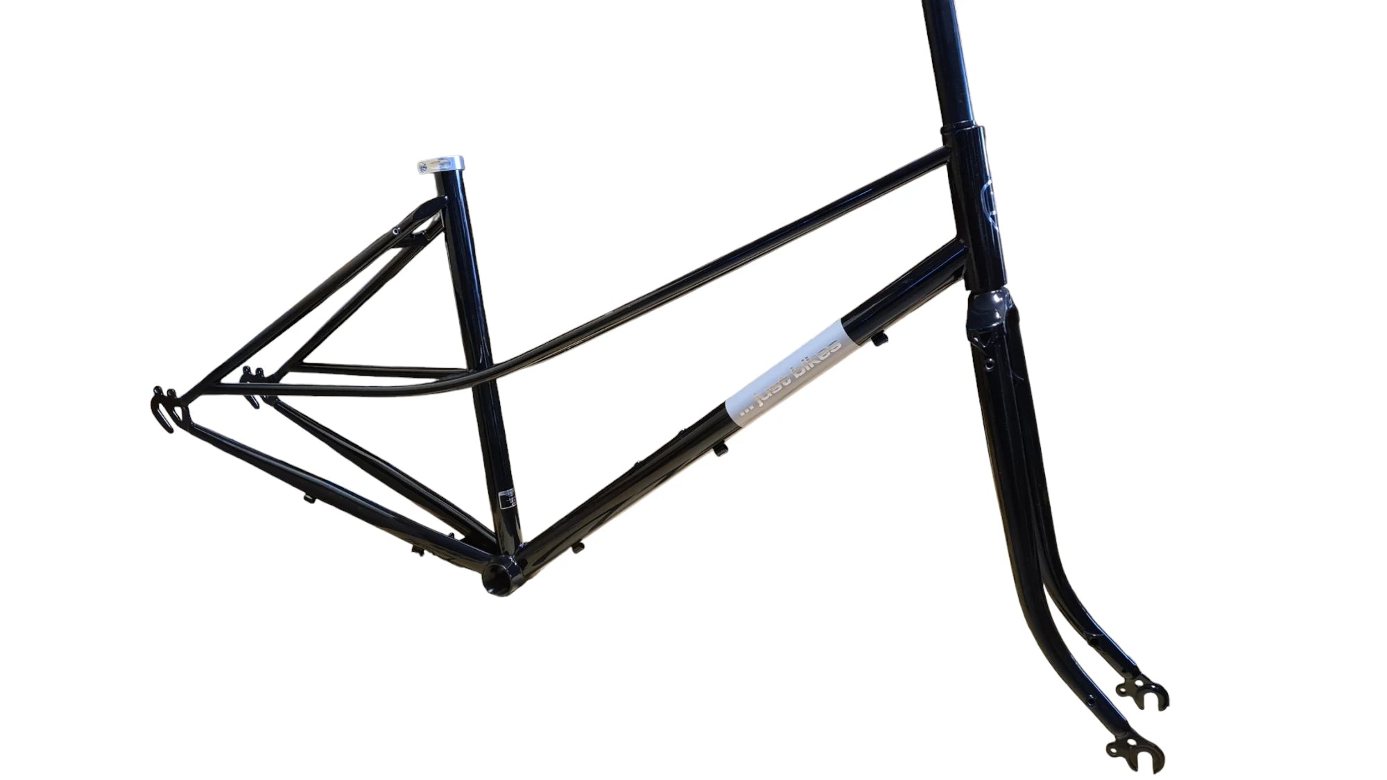 Just Bikes JB07 Mixte Steel Frameset Black Glossy Retro City Allrounder