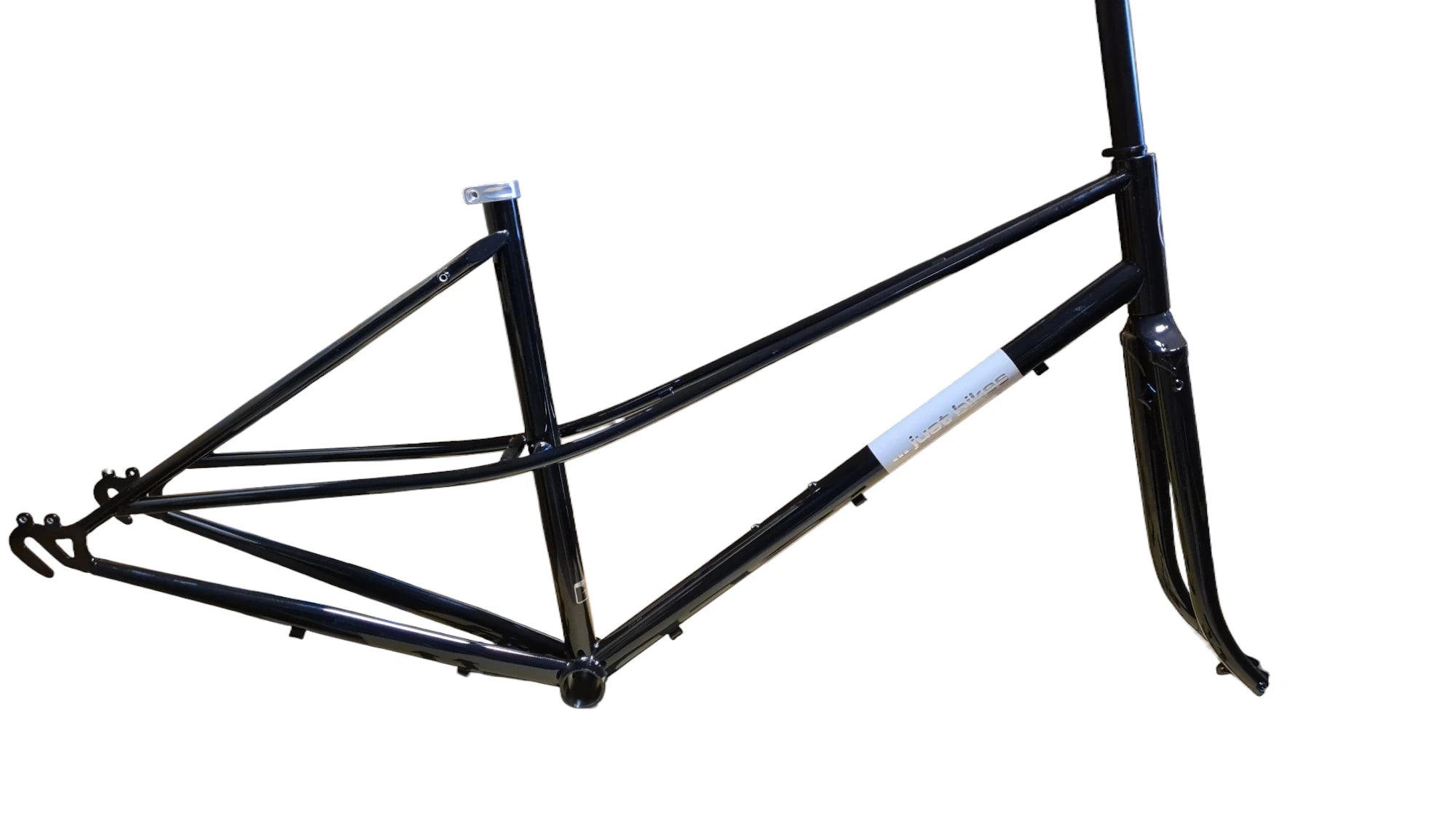 Just Bikes JB07 Mixte Steel Frameset Black Glossy Retro City Allrounder