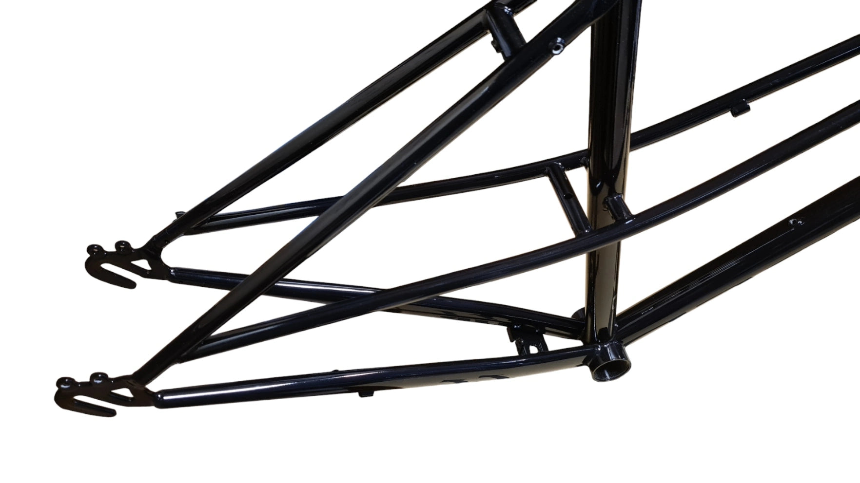 Just Bikes JB07 Mixte Steel Frameset Black Glossy Retro City Allrounder
