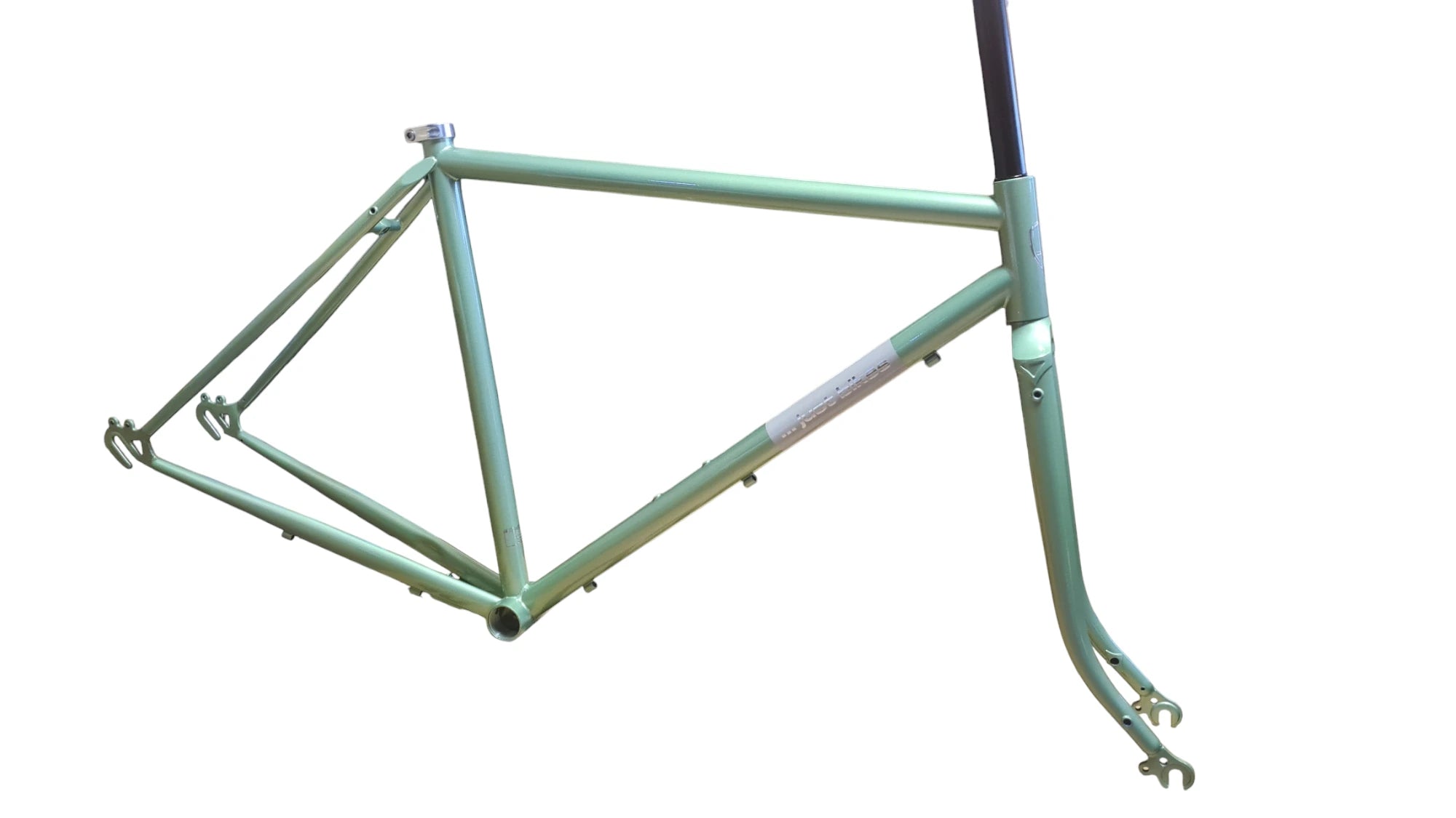 Just Bikes JB07 Caferacer Men's Steel Frameset Olive Green Glossy Retro City Allrounder