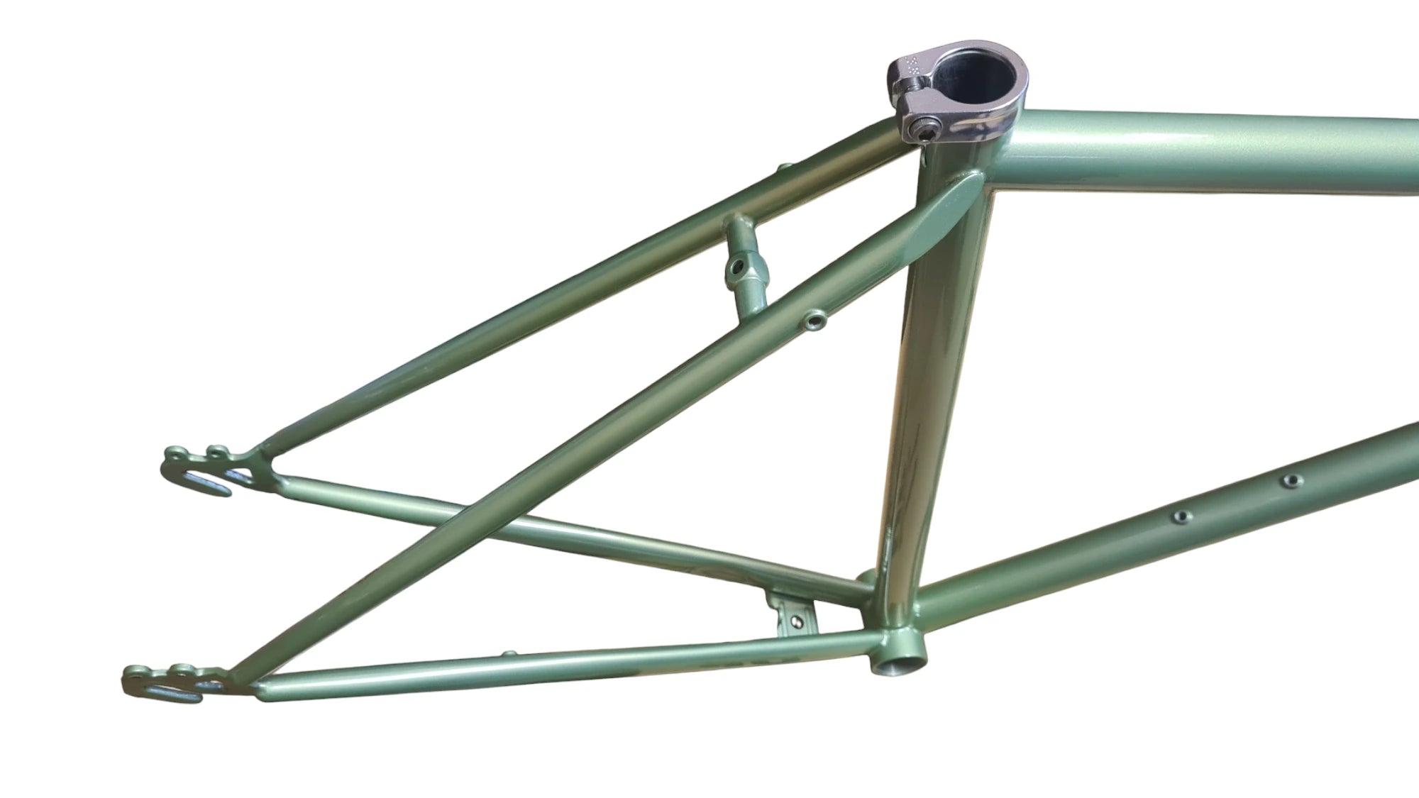 Just Bikes JB07 Caferacer Men's Steel Frameset Olive Green Glossy Retro City Allrounder