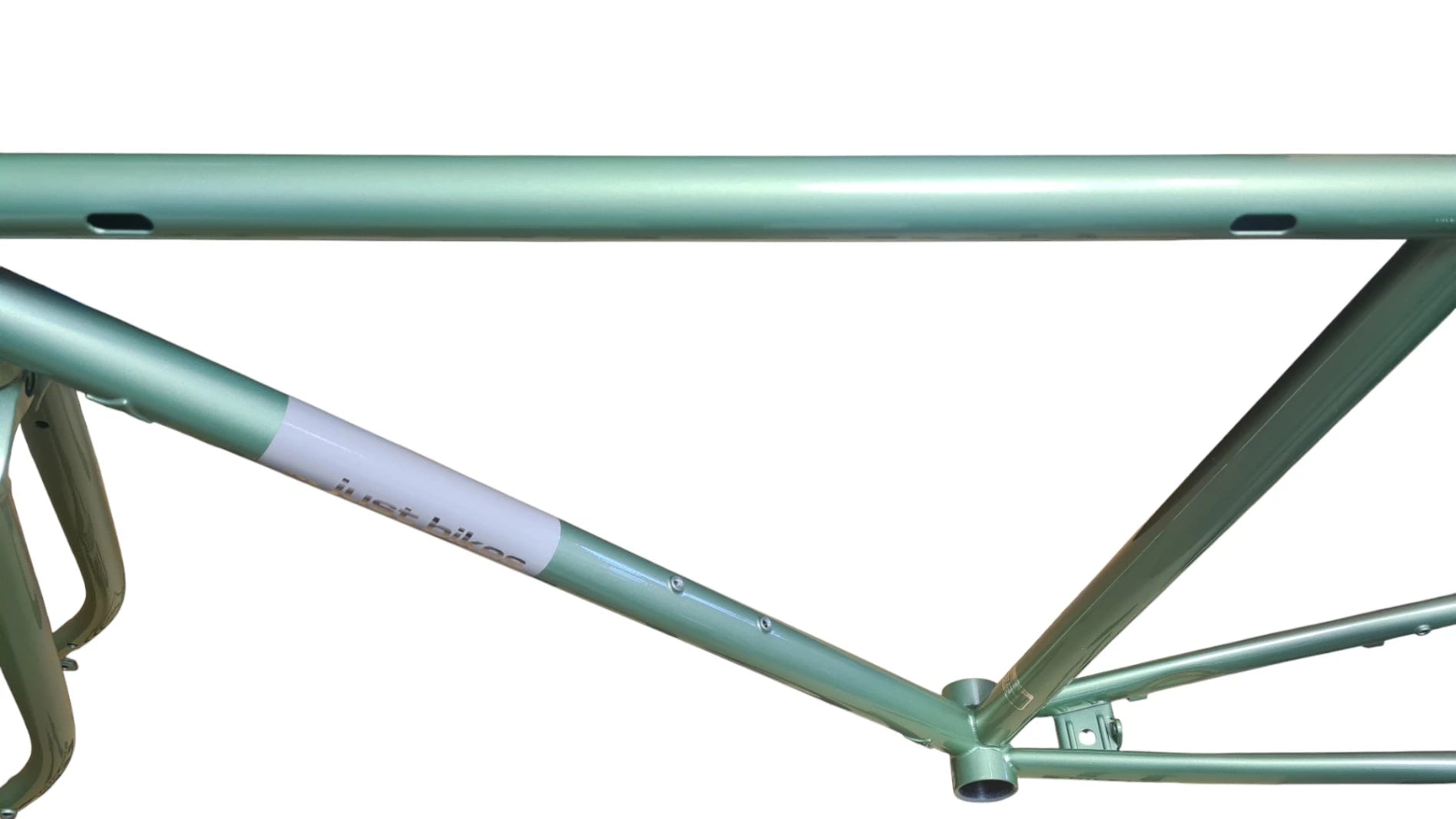 Just Bikes JB07 Caferacer Men's Steel Frameset Olive Green Glossy Retro City Allrounder