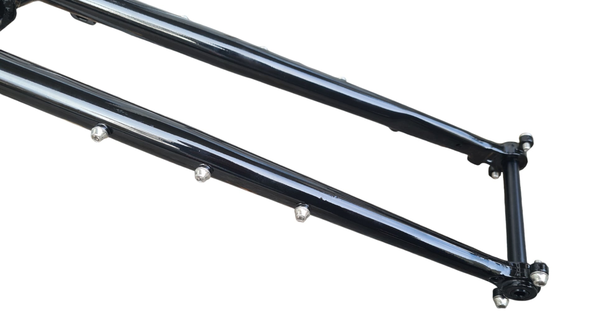 Gravel Cross Adventure Steel Segmented Fork Just Bikes JB06 Ahead 1 1/8" Disc Flat Mount 12x100 mm Axle