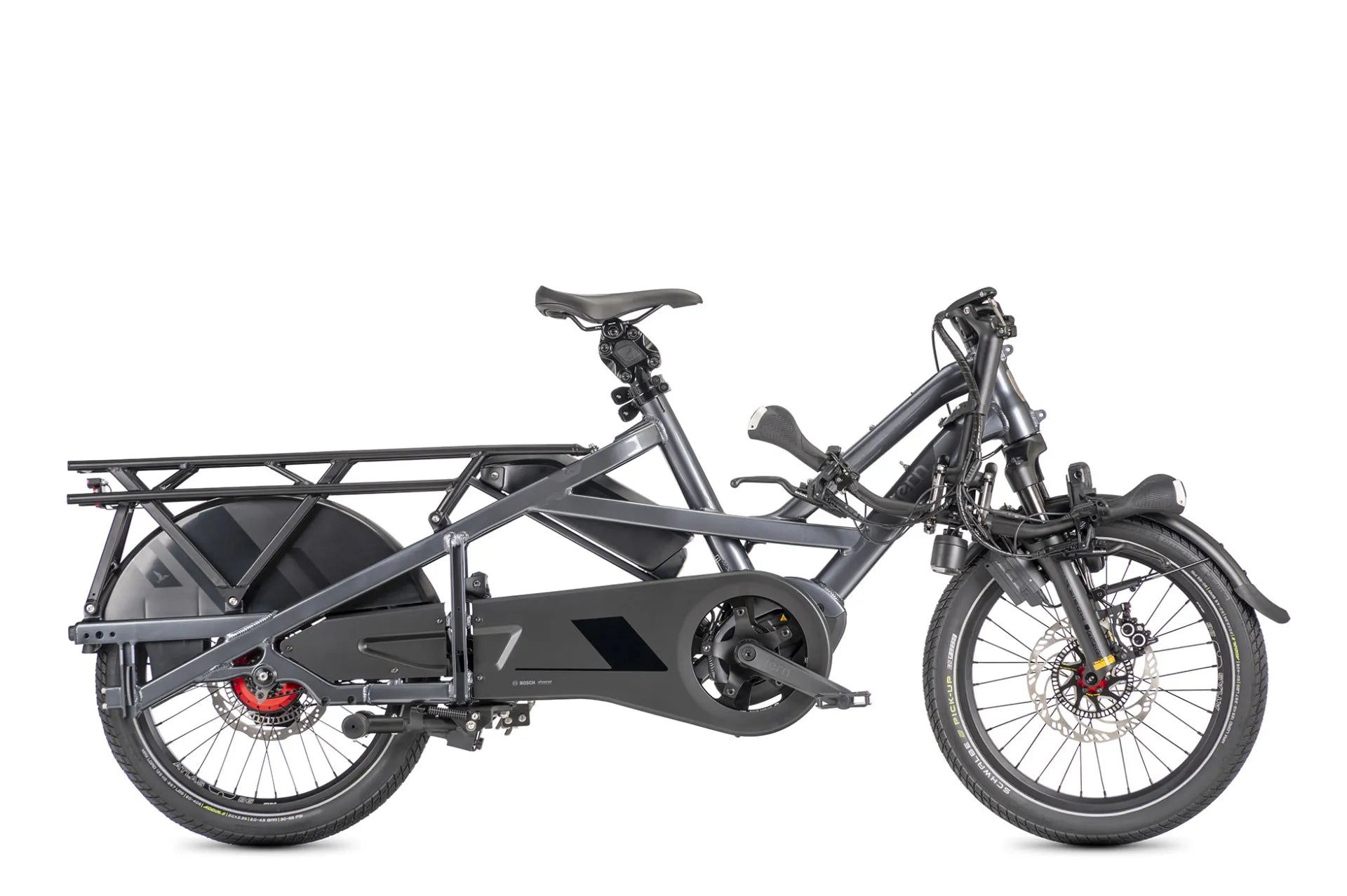 TERN Elektro-Cargorad Lastenrad GSD R14 Gen.3 Bosch Cargo Line 85 Nm 800 Wh 14-Gang ROHLOFF "Speedhub E-14" Satin Iron Grey