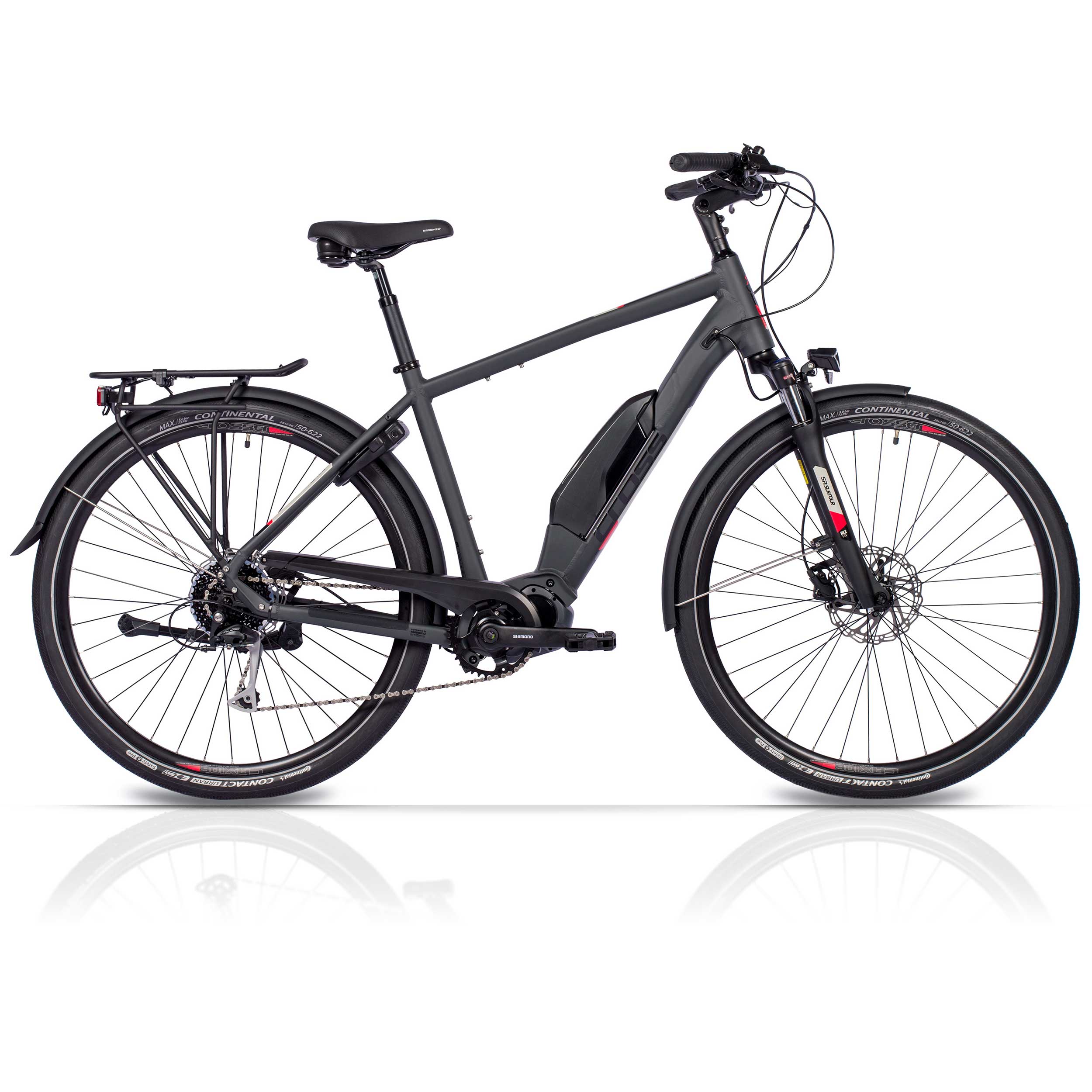 28 inch E-Bike Men's Trekking Bike X-Tron SR1 SHIMANO STEPS E-6100 504Wh 9 GEAR SHIMANO ALIVIO