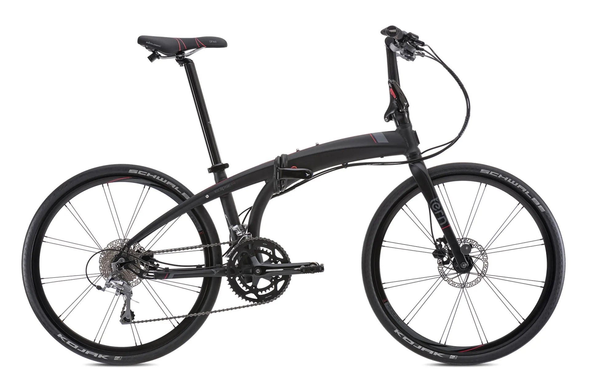 26 Zoll Faltrad TERN ECLIPSE P20 20G Shimano Tiagra hydr. Scheibenbremsen black red