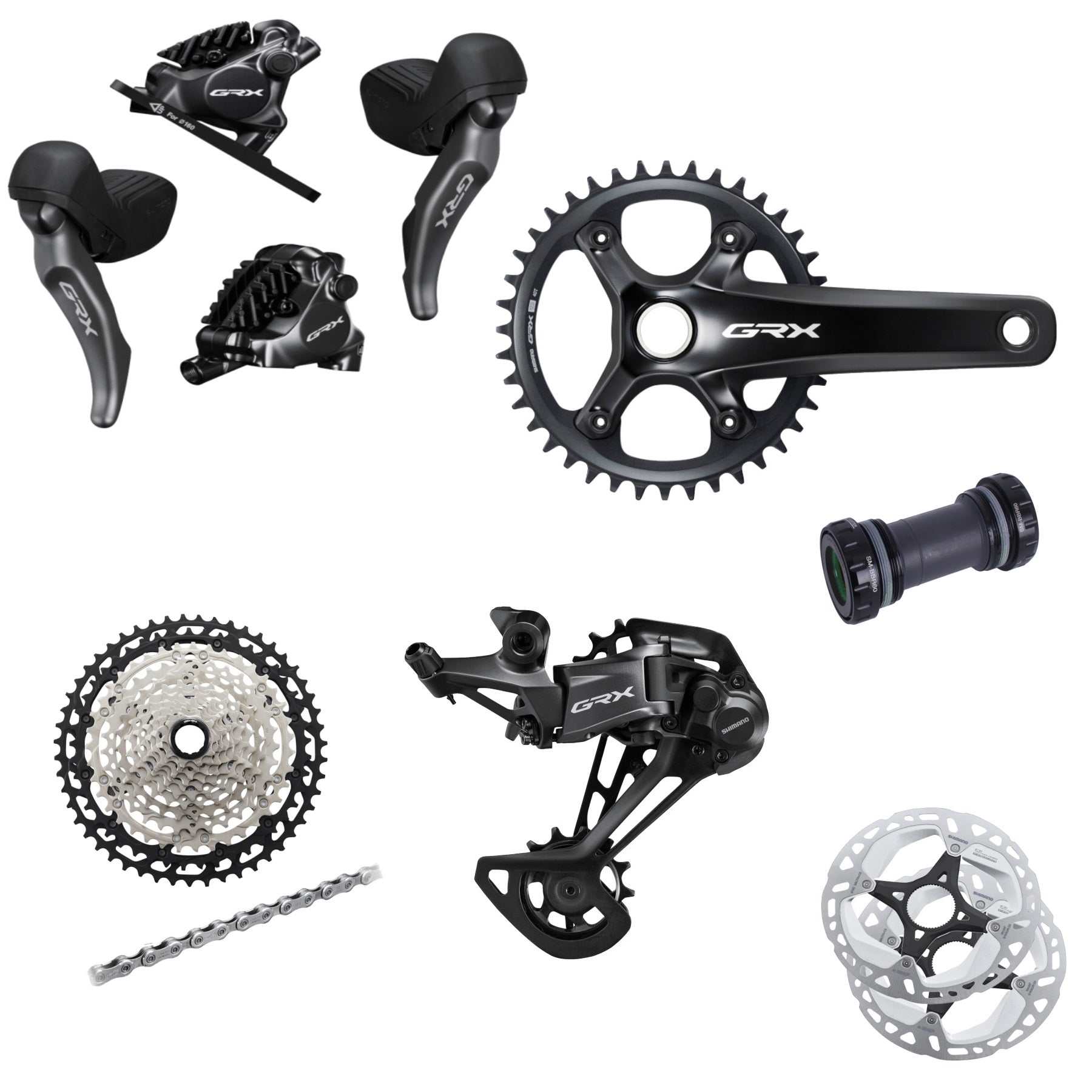 Shimano GRX RX820 Schaltgruppe 1x12 fach Gravel Adventure Komplettgruppe