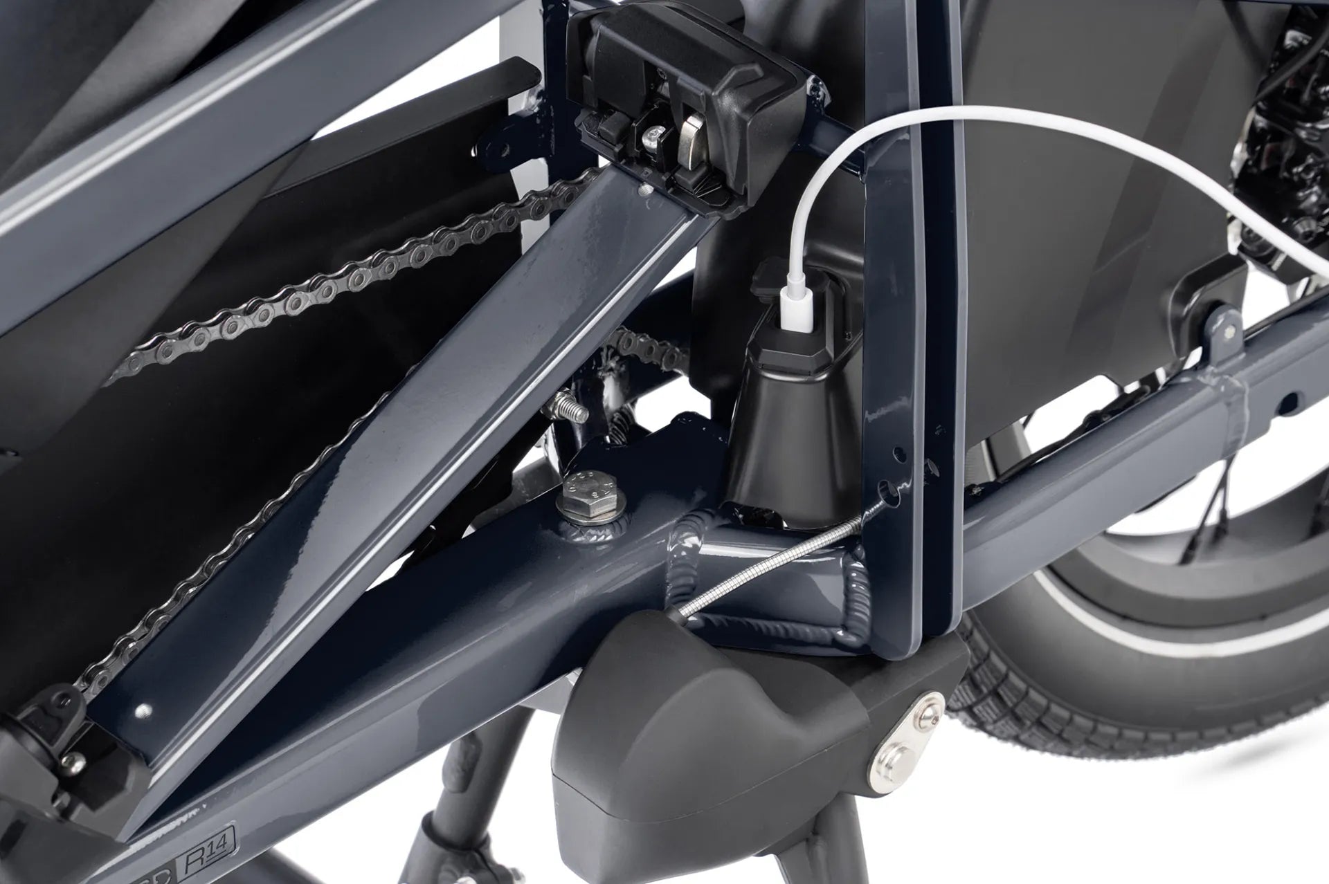 TERN Elektro-Cargorad Lastenrad GSD R14 Gen.3 Bosch Cargo Line 85 Nm 800 Wh 14-Gang ROHLOFF "Speedhub E-14" Satin Iron Grey