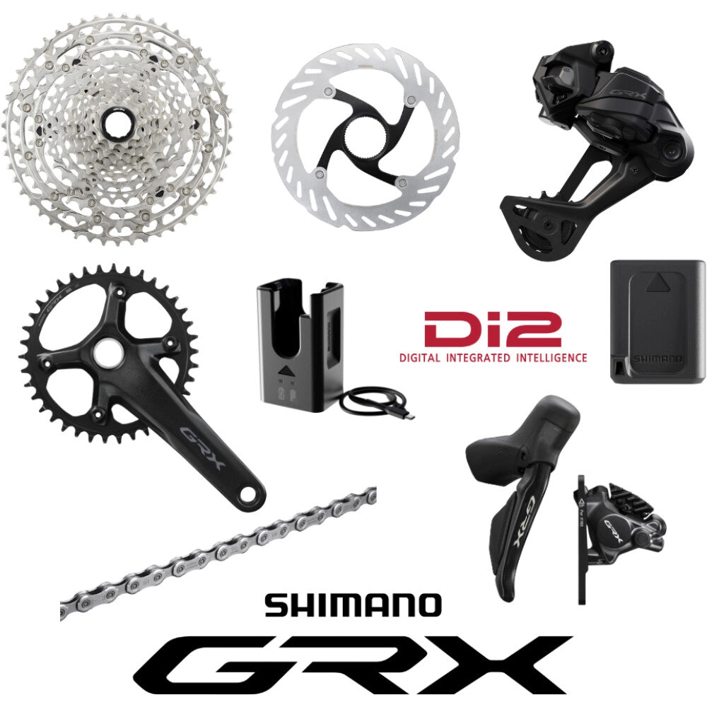 SHIMANO GRX 717 Di2 Komplettgruppe 1x12 40 Zähne / 10-51 Zähne für Gravelbike