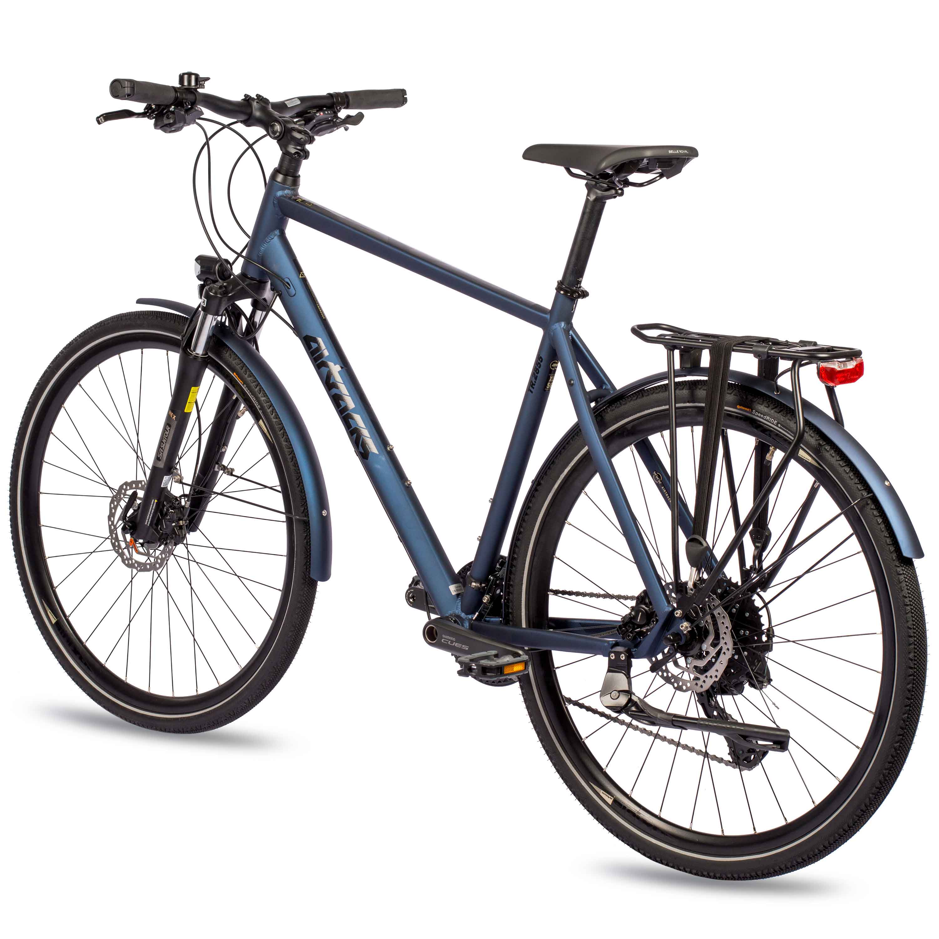 28 Zoll Herren Trekking Fahrrad TR.2855 Bike 2 x 10 Gang NEW SHIMANO CUES RD U6020 10 SHADOW BLUE 52cm