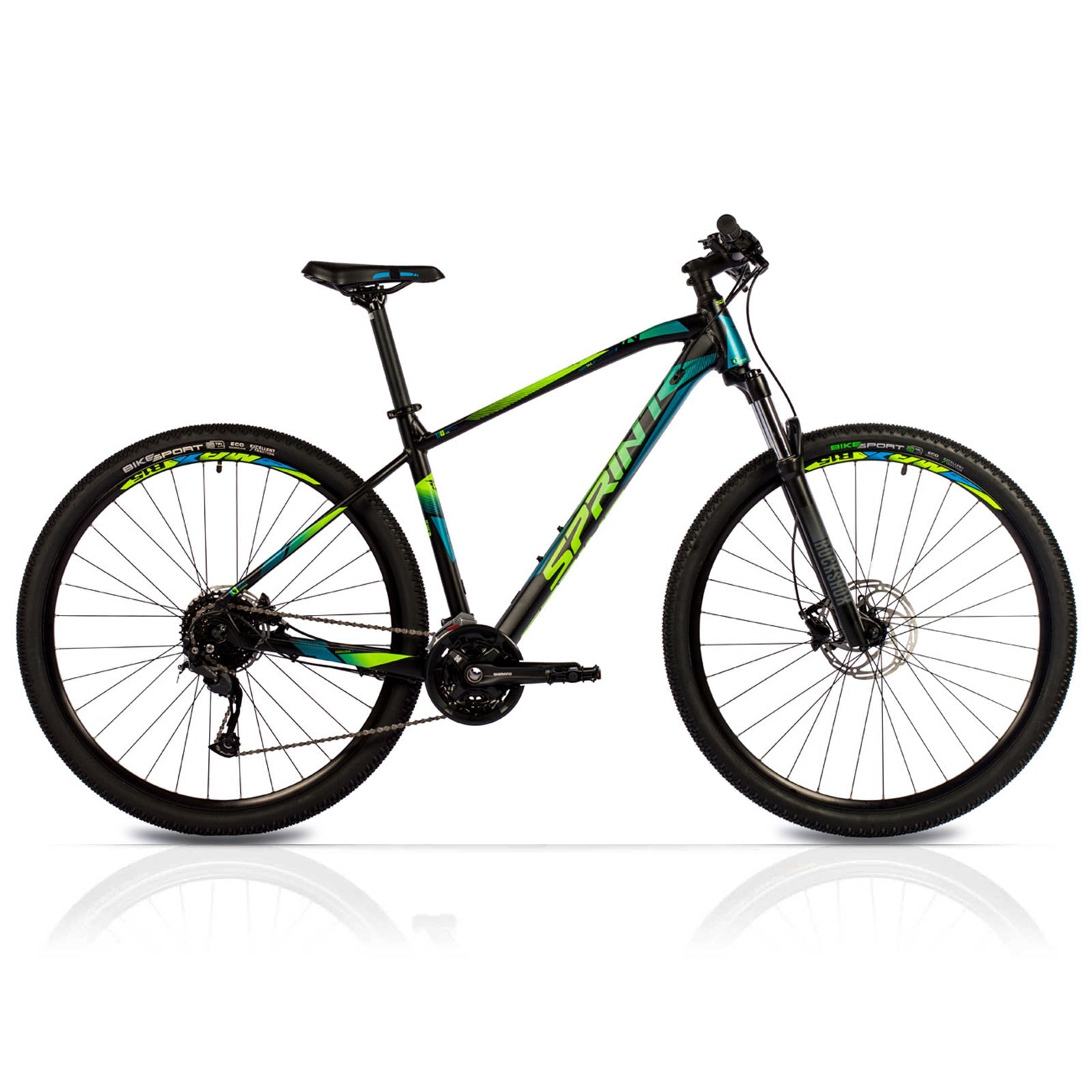 Herren 29 Zoll Mountainbike Apolon MTB Hardtail Fahrrad 27 Gang Shimano ALIVIO RD M3100 SGS S BL 48cm