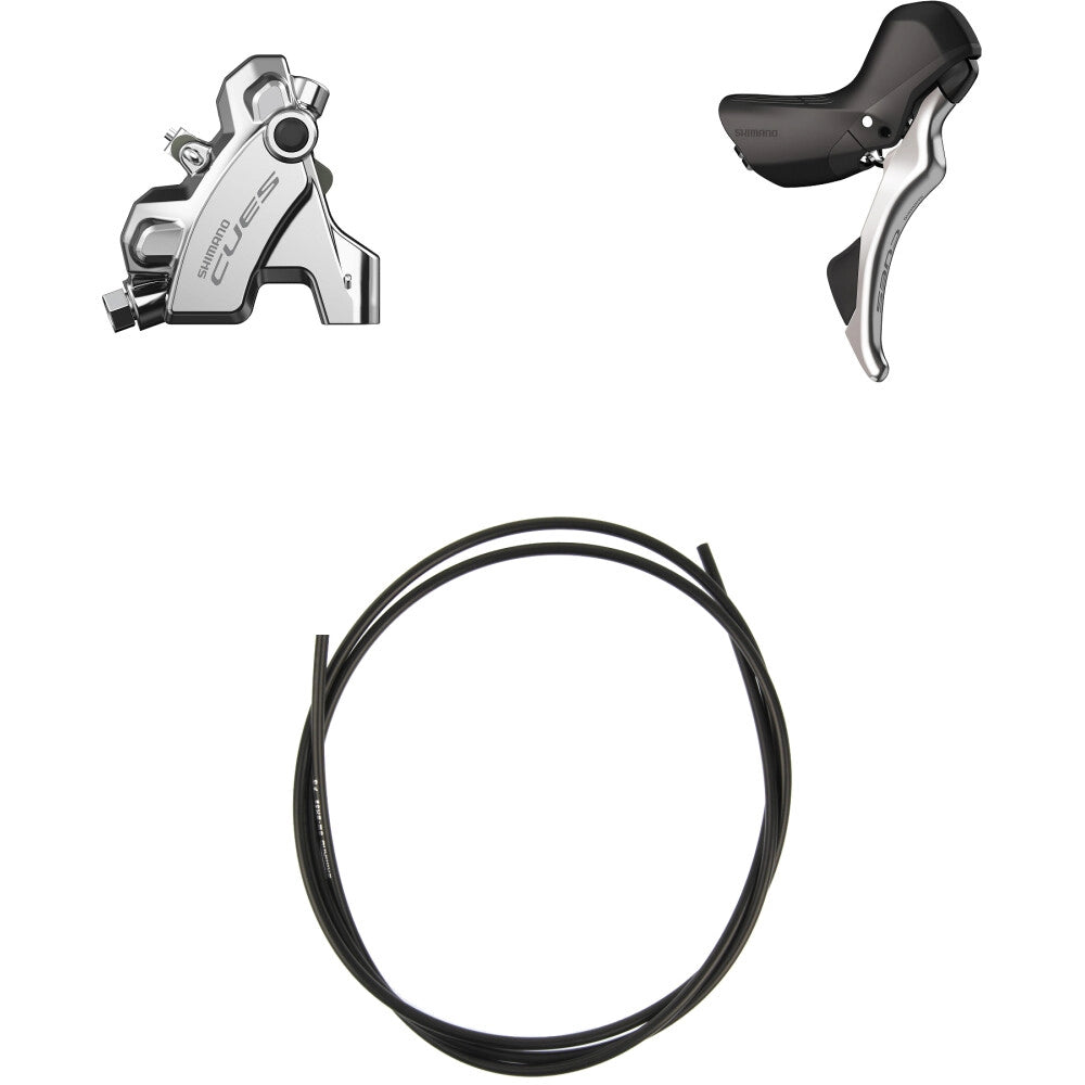 Komplettgruppe SHIMANO CUES 1x10-fach Gravelbike Polished Silver Edition