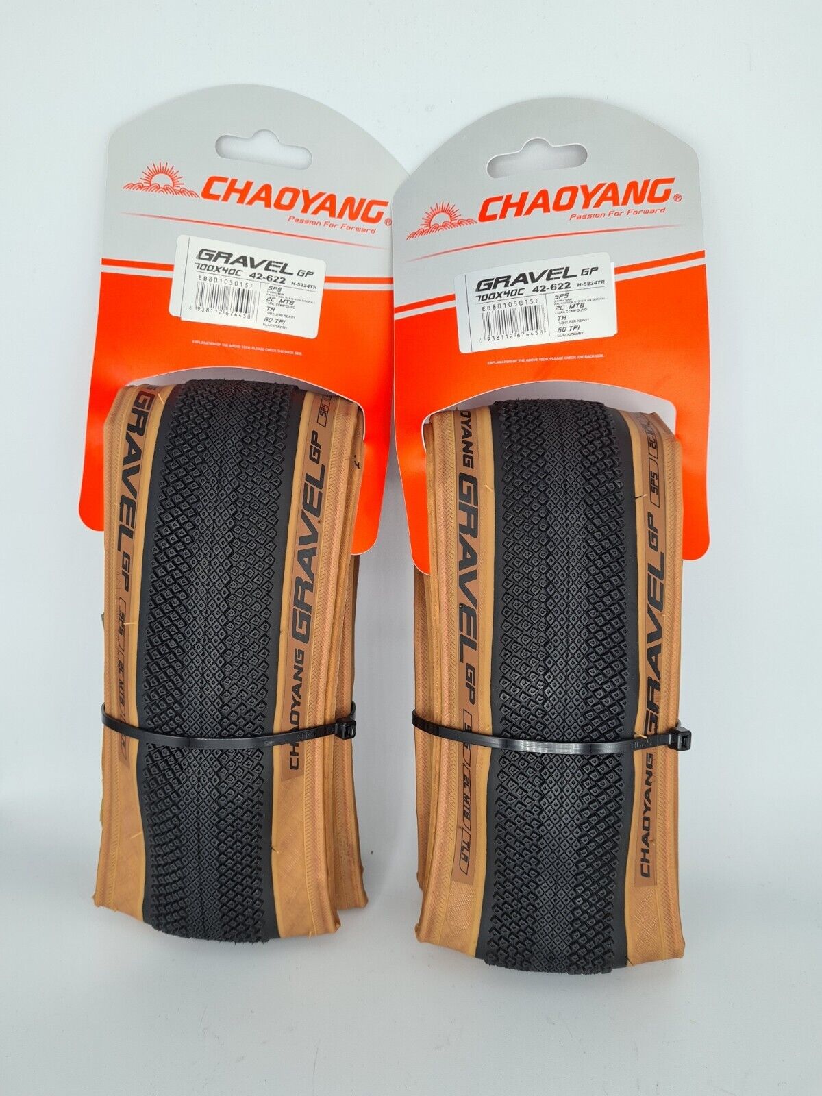 2 Stk. Chaoyang Gravel GP Reifen Tanwall Tubeless Ready Dual Comp 42-622 700x40C