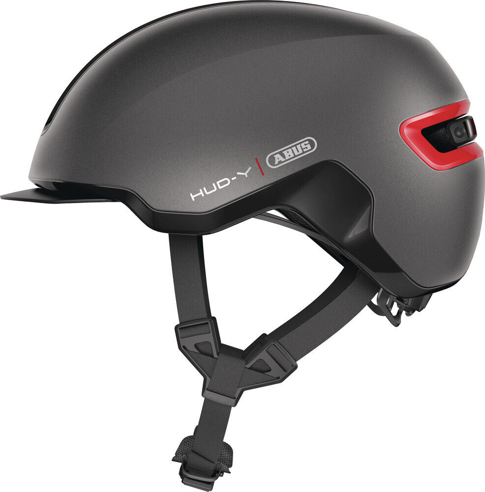 ABUS Fahrradhelm HUD-Y titan Cityhelm, Trekkinghelm, E-Bike Helm NEU