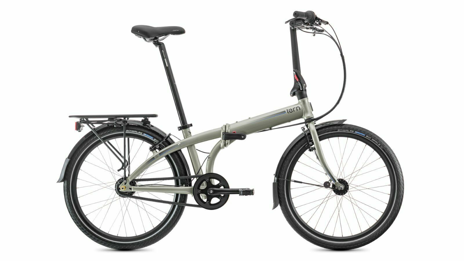 24" Faltrad Klapprad TERN NODE D7i 7G Shimano Nexus Nabenschaltung Leerlauf gloss cement / grey / blue