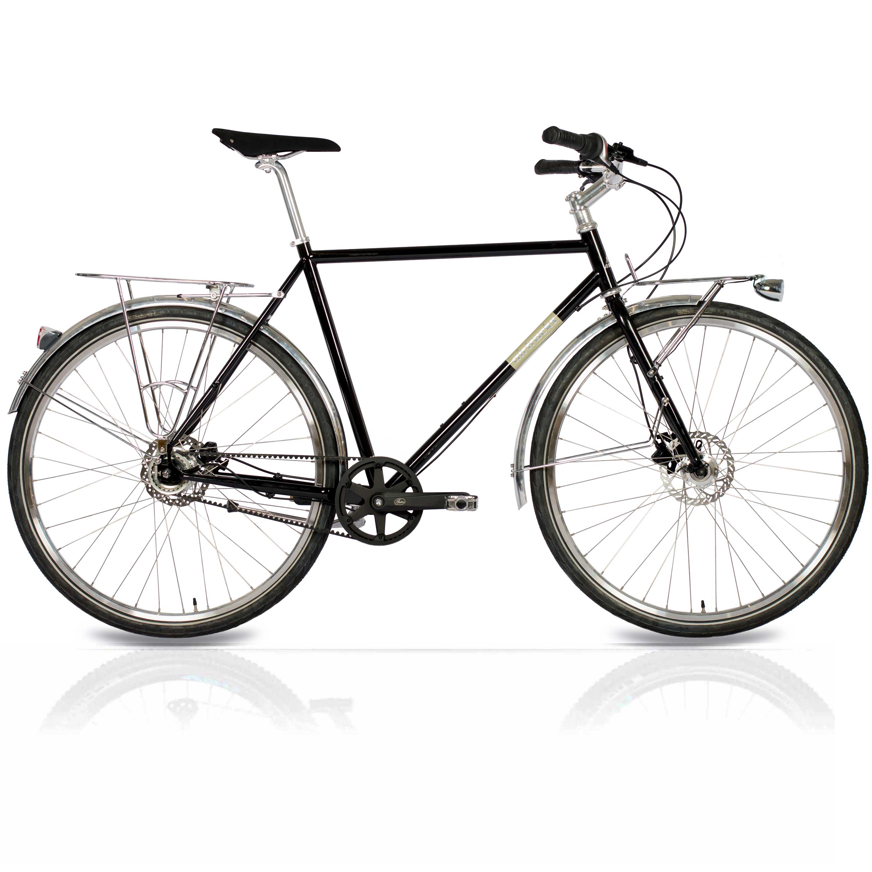 28" Herren Urban Bike City Fahrrad AIRY ONE CrMo GATES CARBON BELT DRIVE Shimano 7 x Gang NEXUS