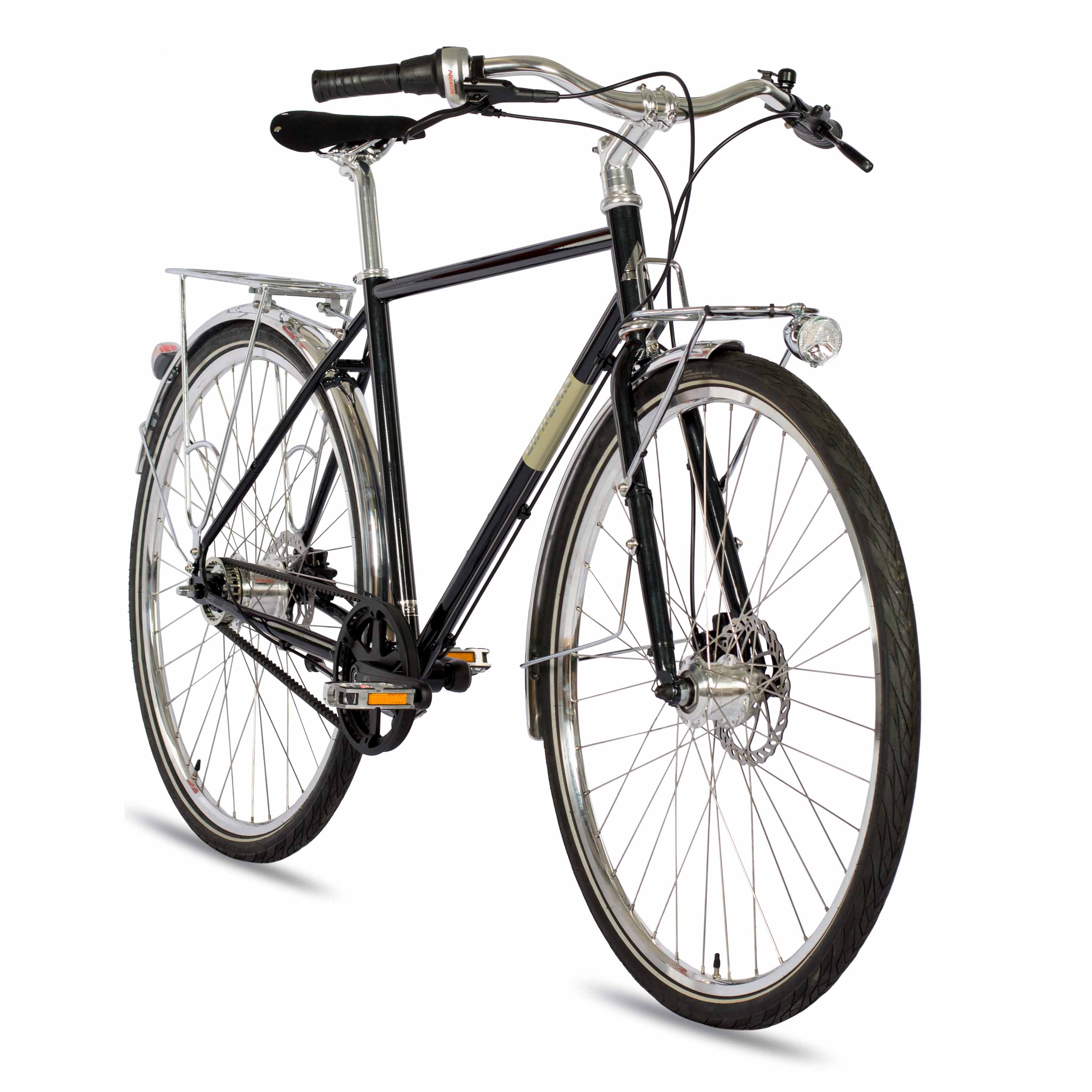 28" Herren Urban Bike City Fahrrad AIRY ONE CrMo GATES CARBON BELT DRIVE Shimano 7 x Gang NEXUS