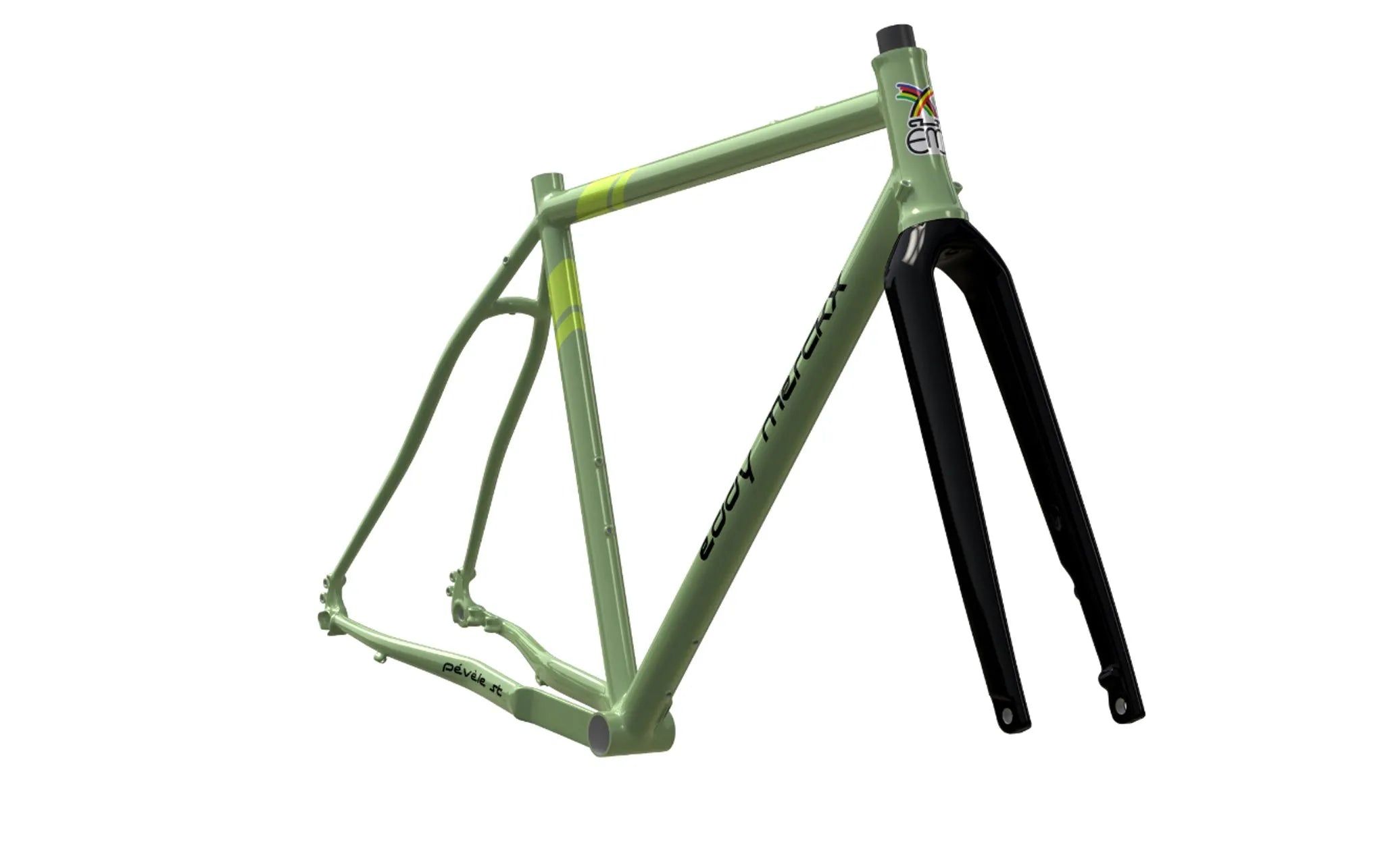 Eddy Merckx Pévèle ST Gravel Stahl Rahmenset Carbon Gabel Allroad