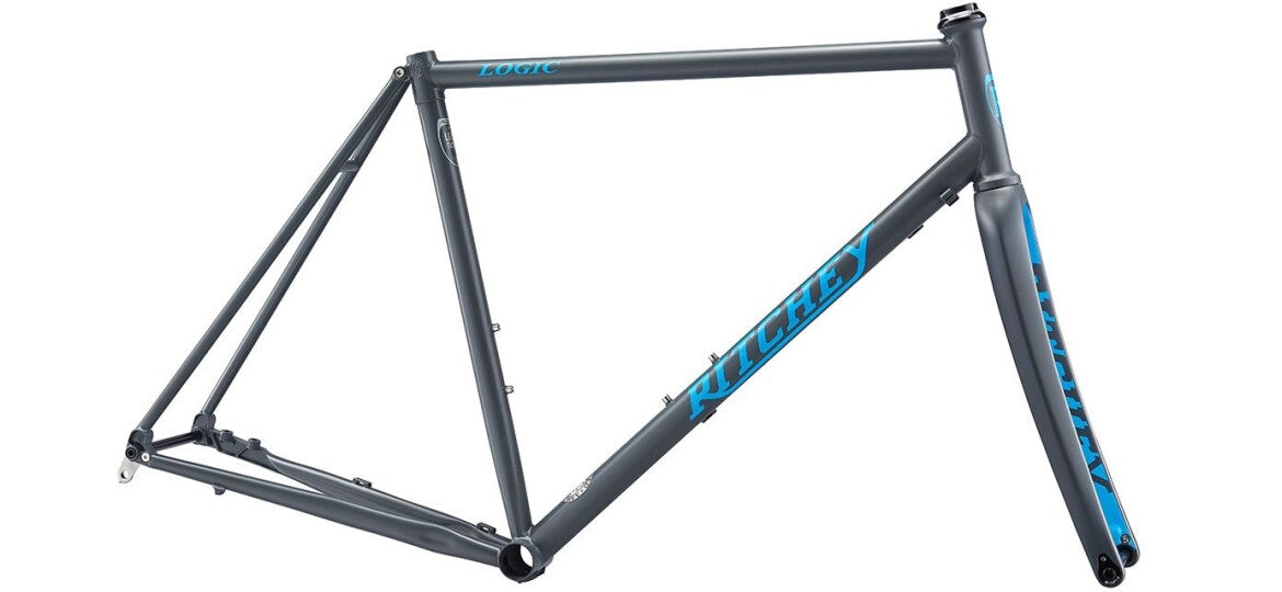 Ritchey Road Logic Disc Rahmenset Grey/Blau Logo