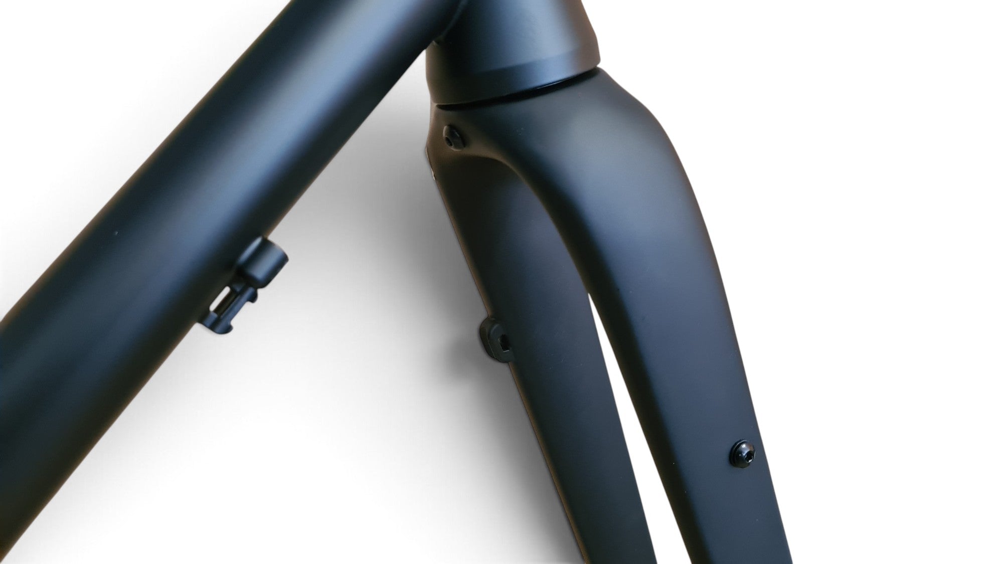 Just Bikes JB04 V2 Gravel Stahl Rahmenset Carbon oder Stahl Gabel 12 Achsen Flat Mount Schwarz Matt