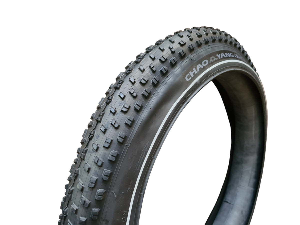 2 pcs Fatbike tires Chaoyang Big Daddy 26x4.0 100-559 with 3 mm punctu