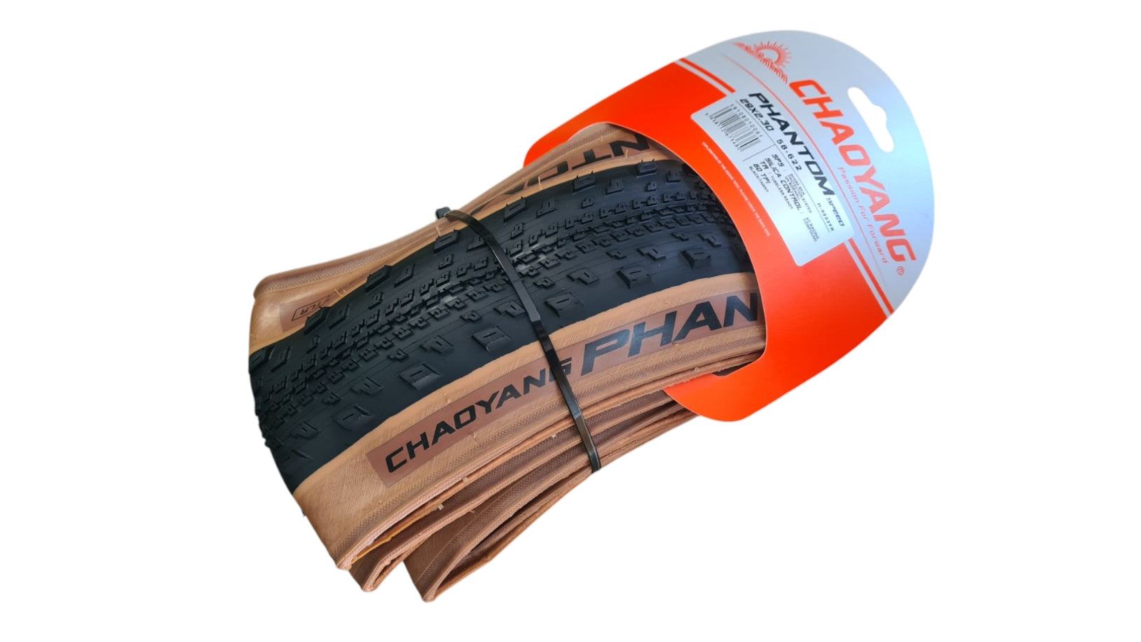 2 Stk 29X2.30 Chaoyang Phantom Speed MTB Reifen Tubeless Ready 58-622 Faltreifen Black/Tan