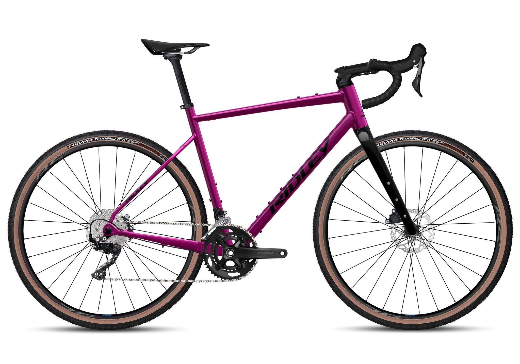 Ridley Kanzo Adventure Alu Gravelbike Shimano GRX-400 2x10 Jazzberry Jam Metallic/Black