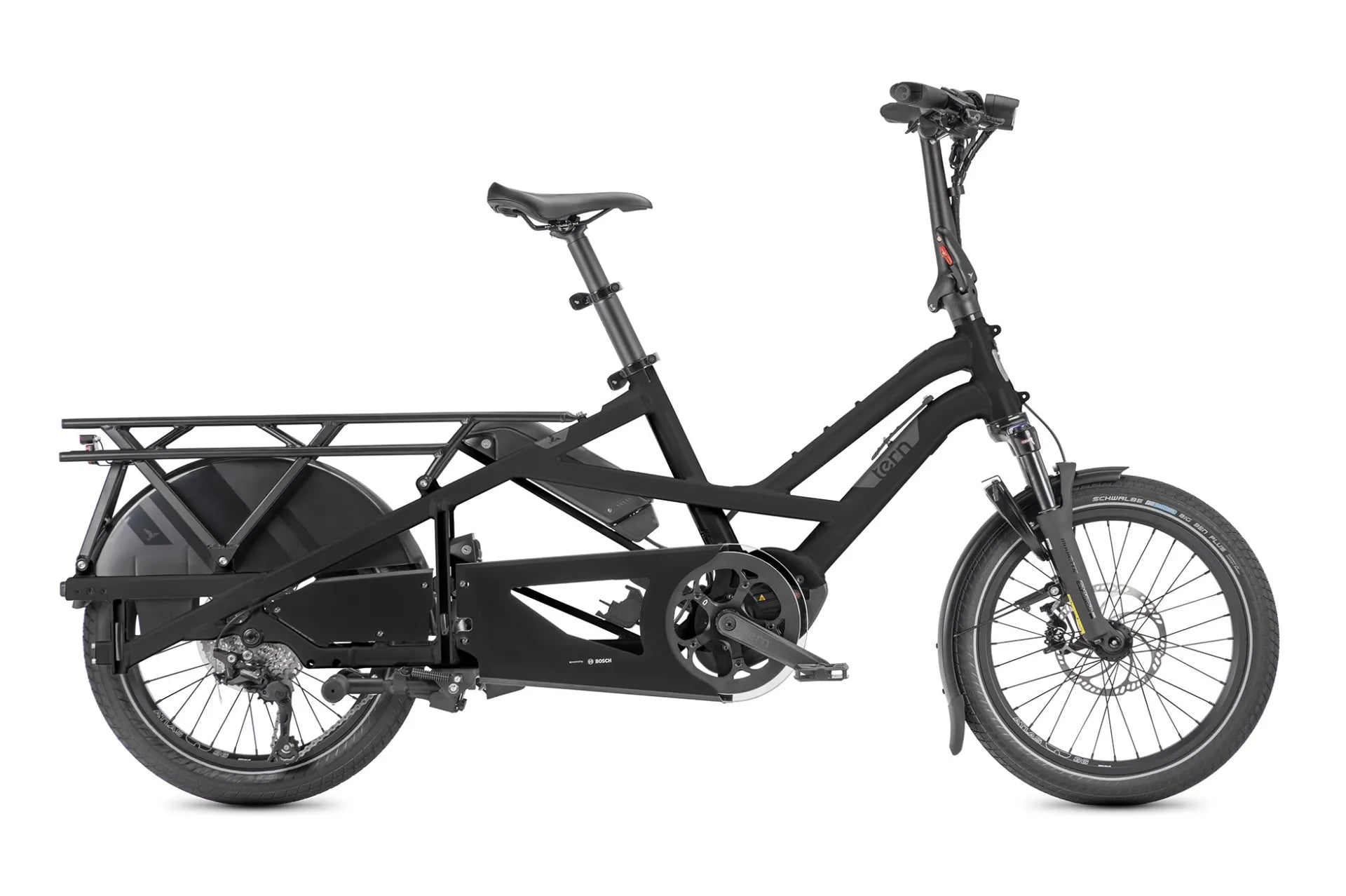 TERN Elektro-Lastenrad Longtail GSD P10 Gen.3 BOSCH Cargoline 500Wh Satin Black